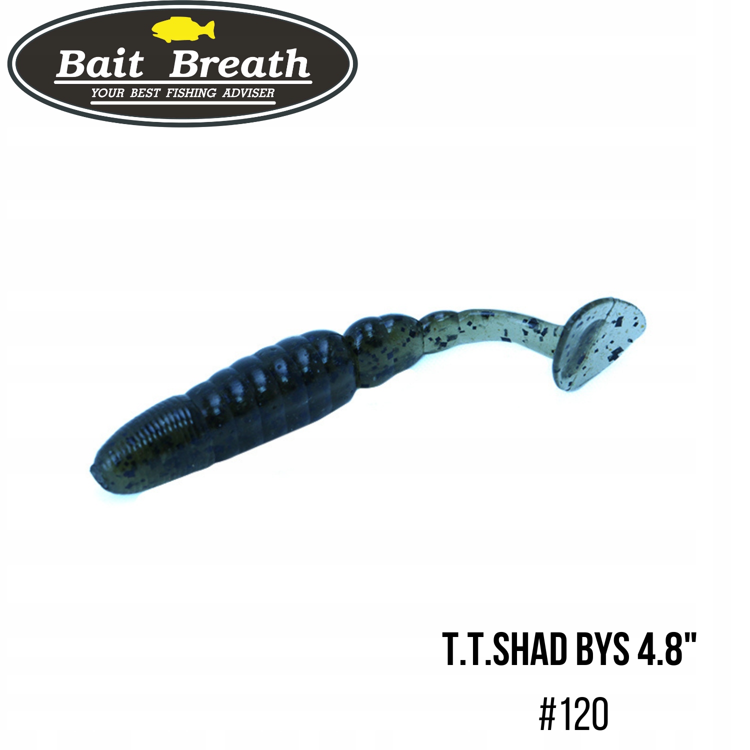 Przynęta miękka Bait Breath T.t.shad Bys 4.8" #120 Green Pumpkin/Seed 5szt