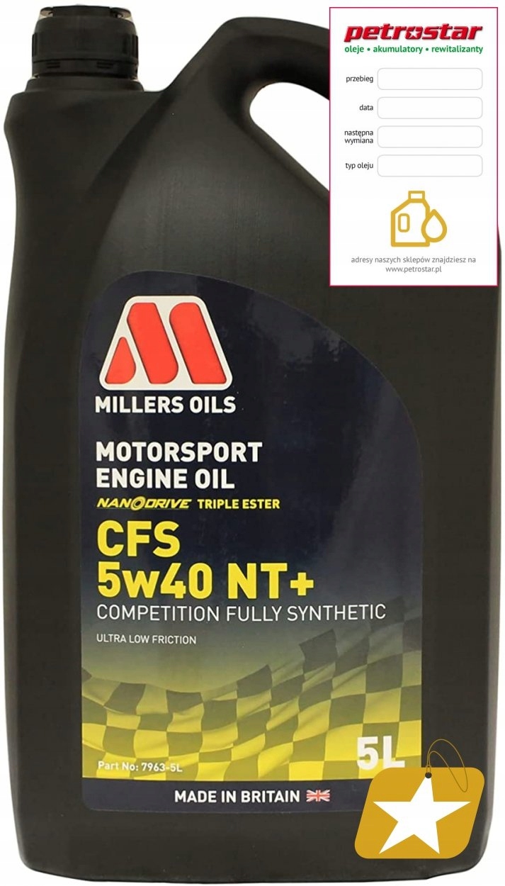MILLERS NANODRIVE CFS NT PLUS 5W40 5L