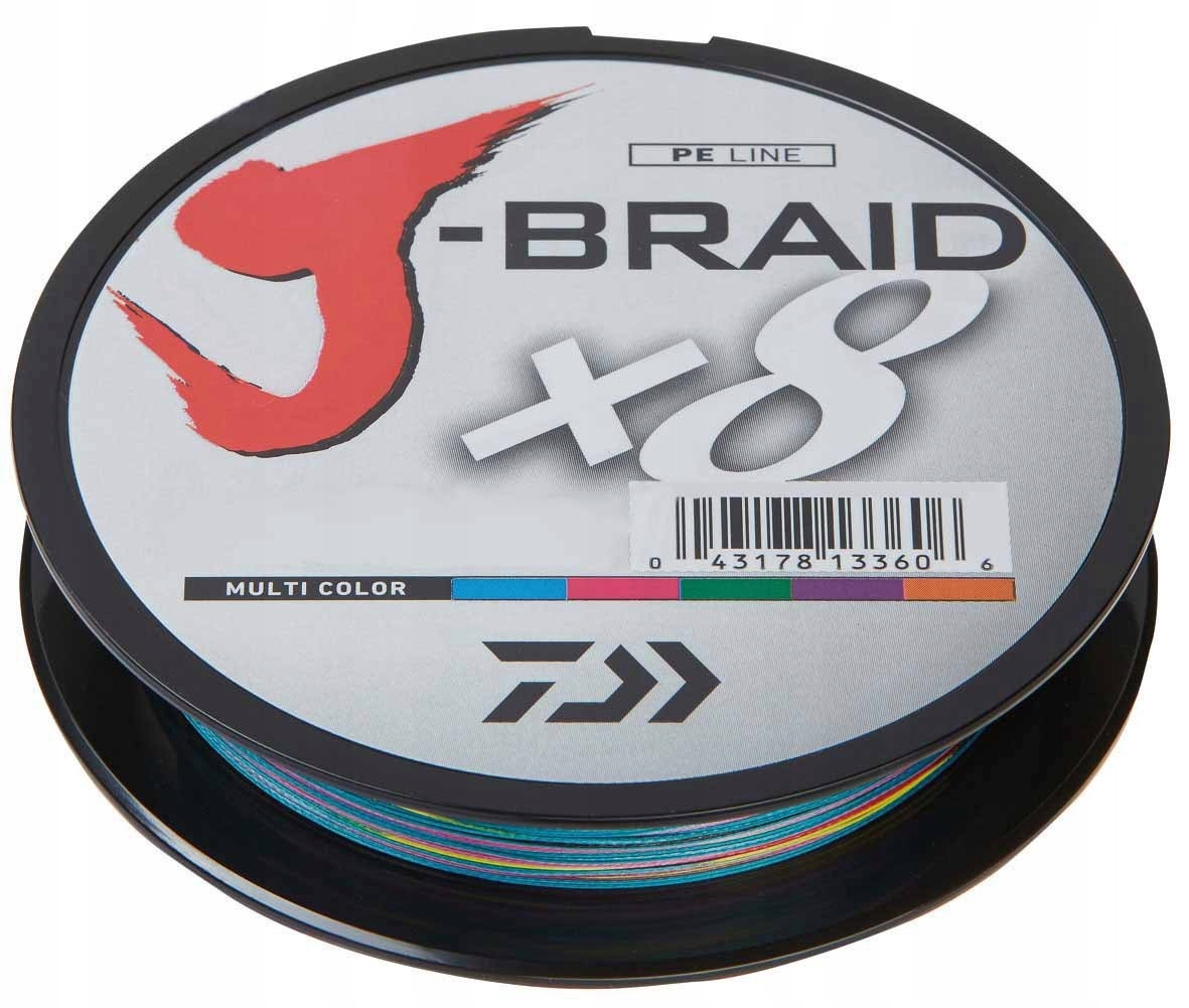 Daiwa Plecionka J-braid x8 0,10mm/6,0kg/150m Multi Color
