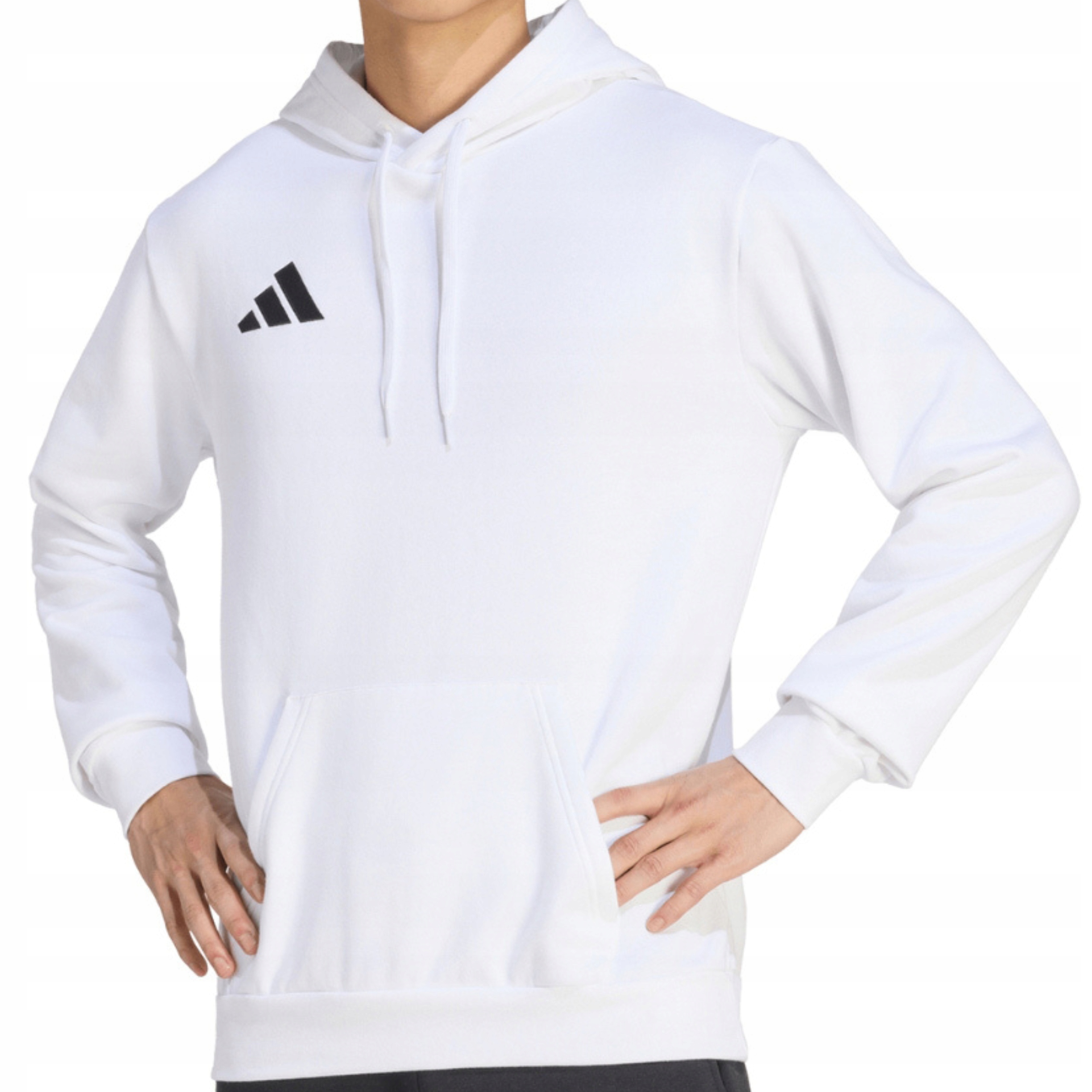 Adidas Męska Młodzieżowa Bluza Bawełniana Z Kapturem Przez Głowę JZ6579