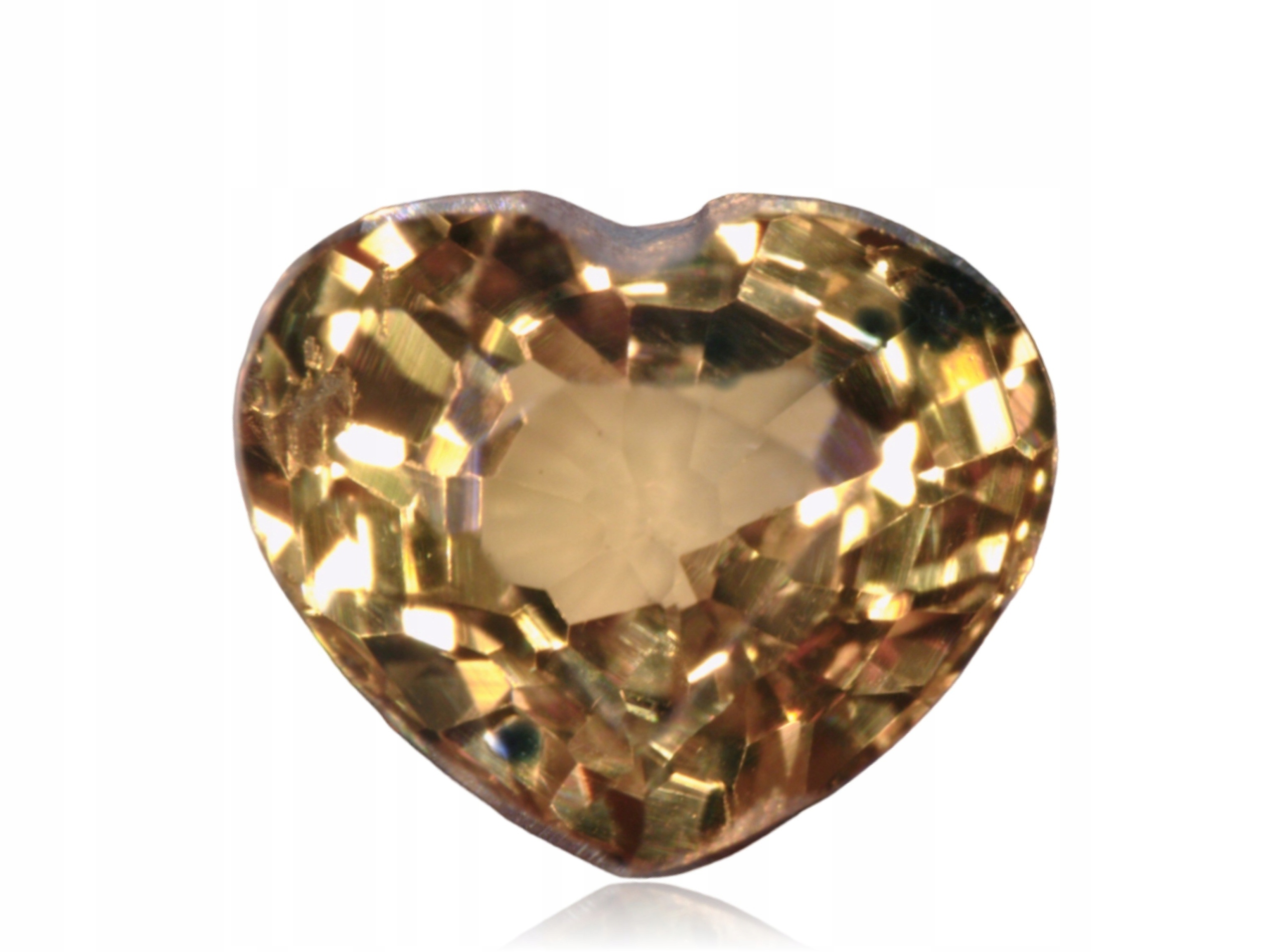 Safír 0.32ct Oranžové srdce eCertifikát Wbd