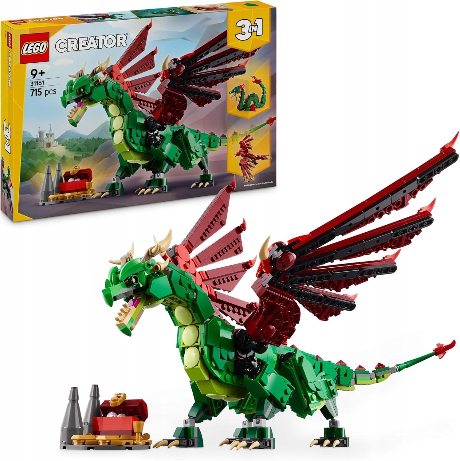 Lego Creator 3v1 Středověký drak, Hračka pro děti