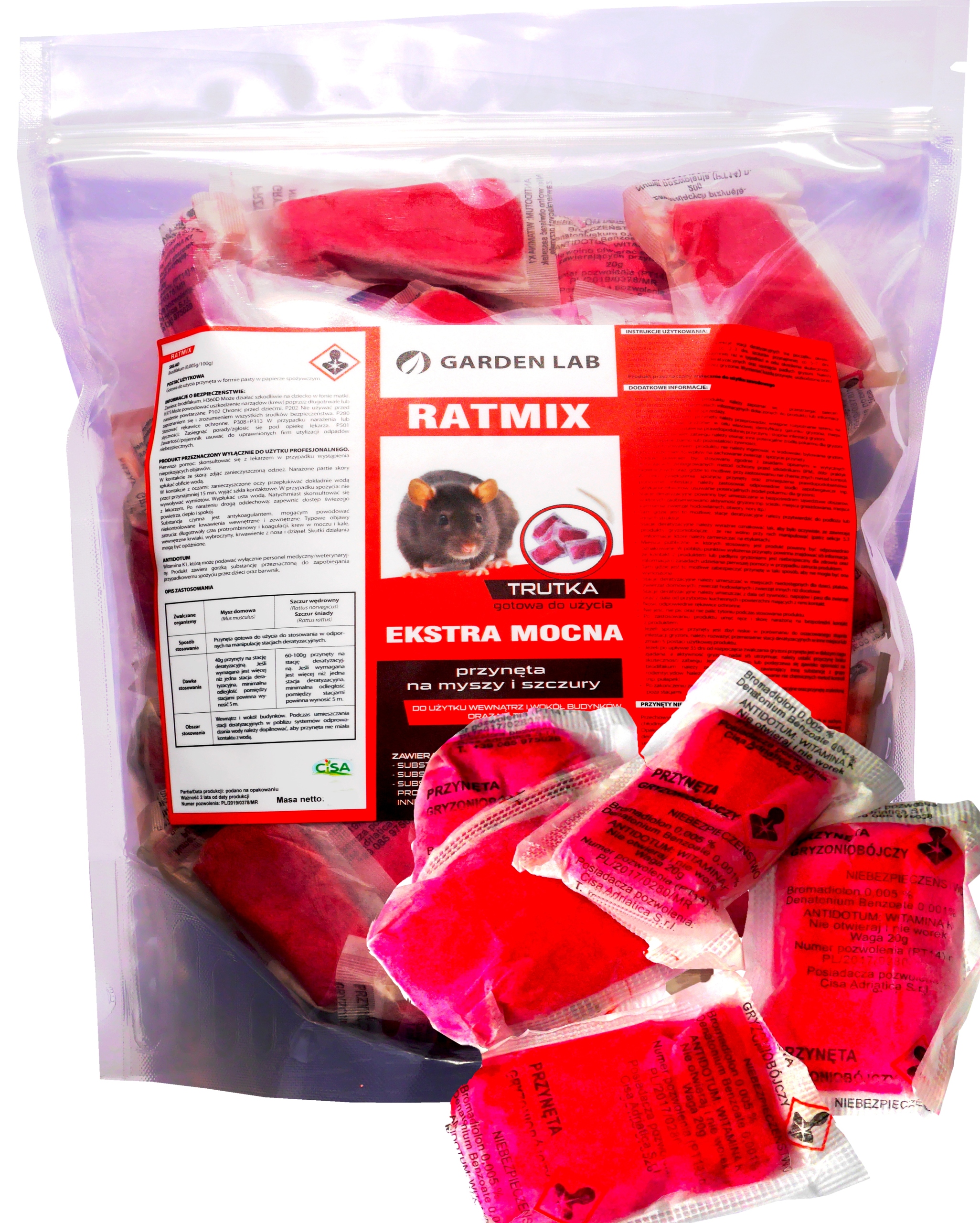 

Ratmix Najmocniejsza Trutka Na Myszy Szczury 3KG