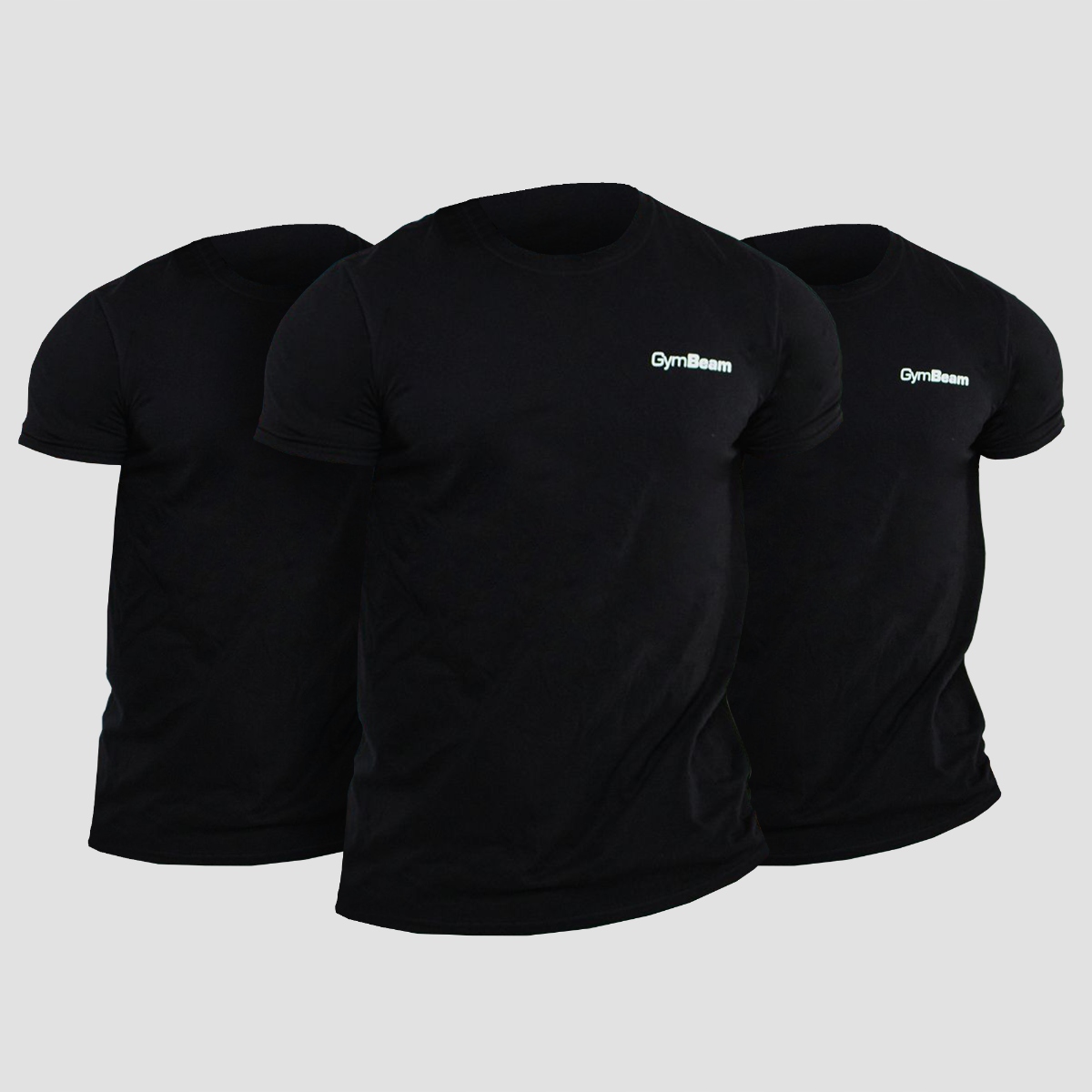 GymBeam T-shirt Basic 3Pack Black XXXL 3pack