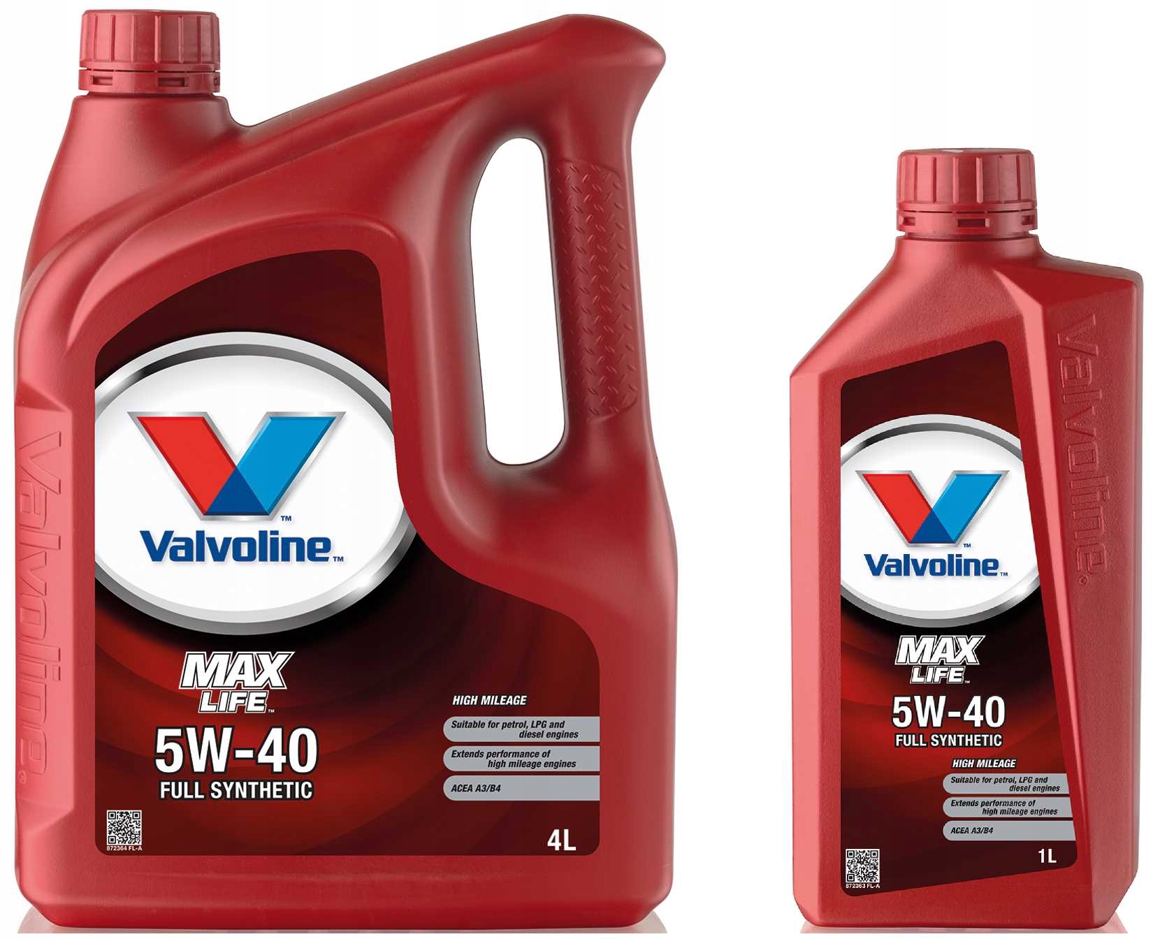

Valvoline Maxlife 5W40 5L 4L +1L