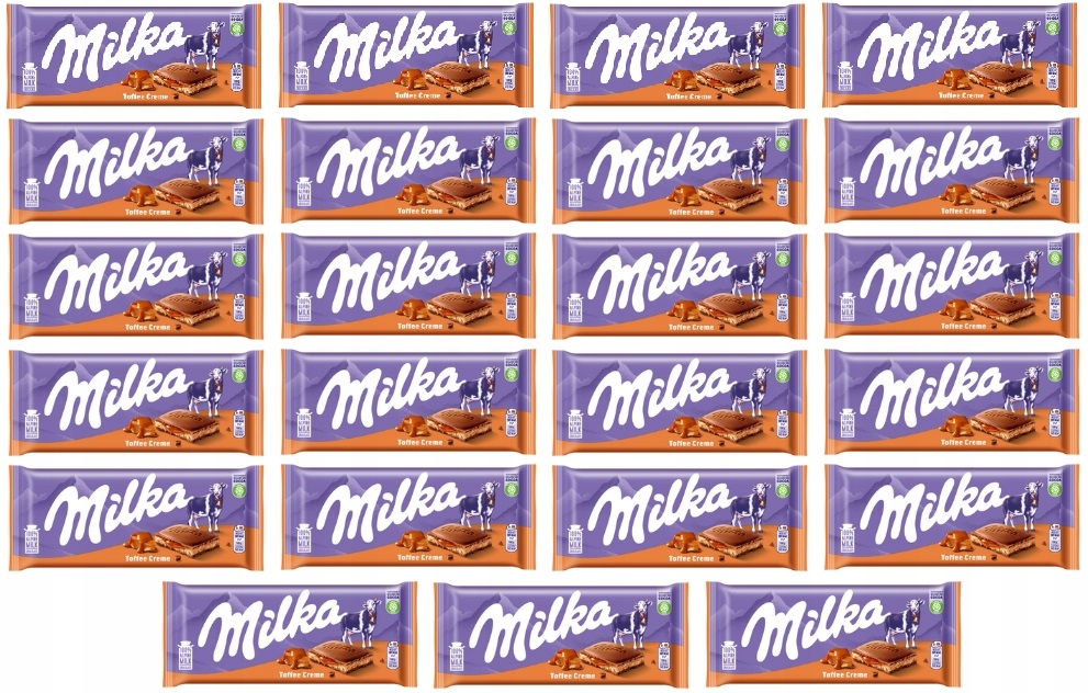 Levně 23x 100g Milka Toffee Creme čokoláda Karton