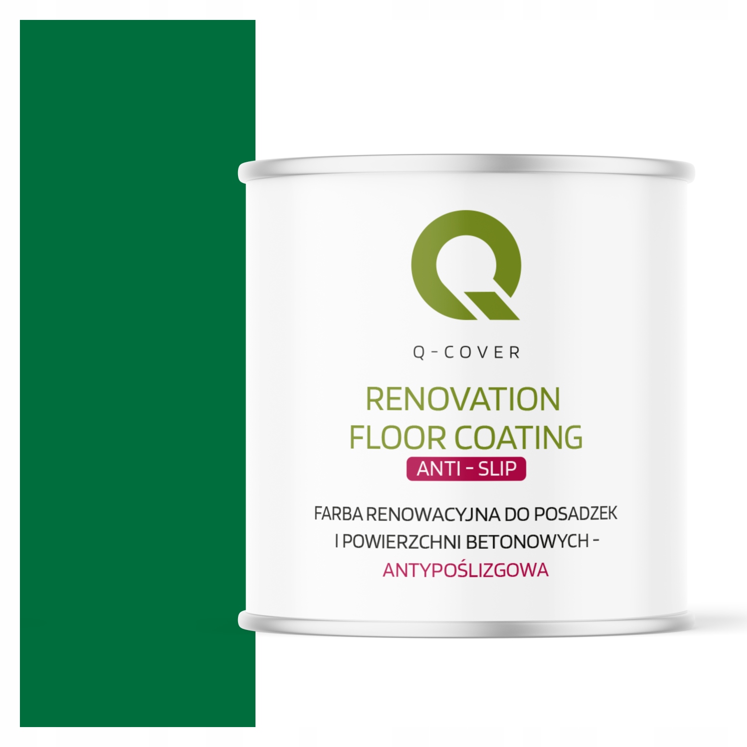 Protišmyková Farba Na Renováciu Betónu V Garáži 2,5 L Zelená Ral 6029 Uv