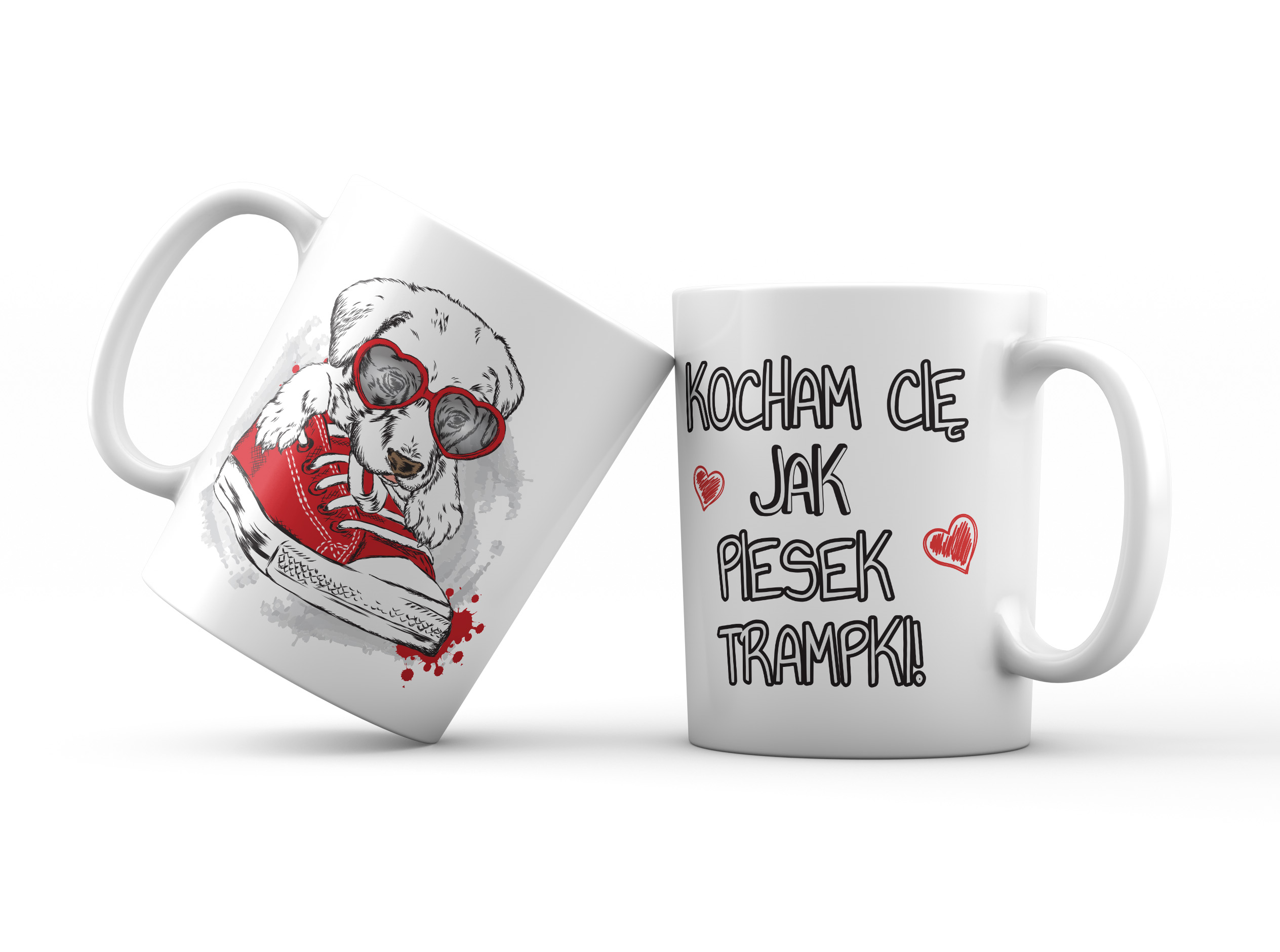 

Kubek prezent nadruk Walentynki kocham cię 2021