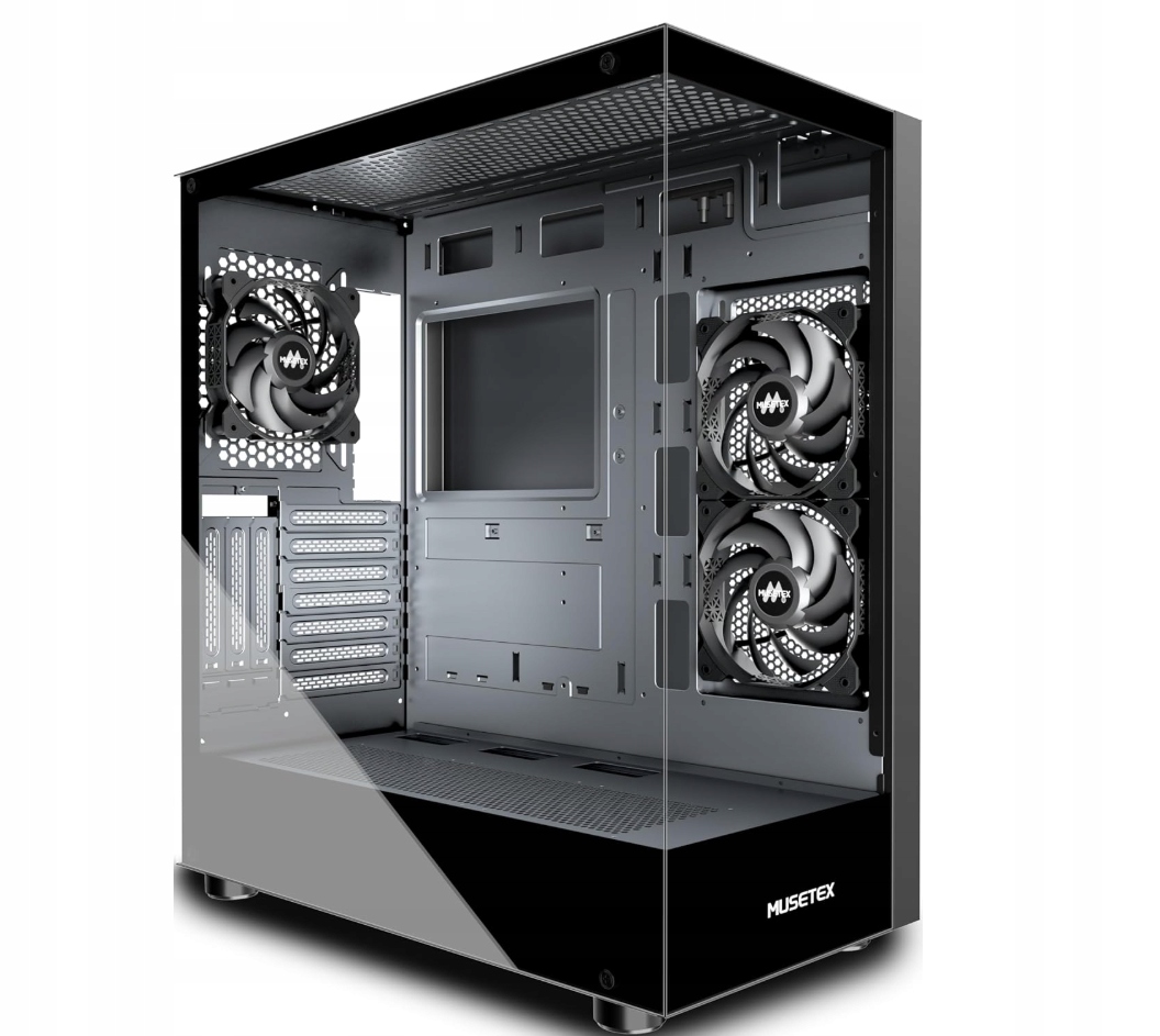 Obudowa Pc Musetex Wentylator Atx Tower Gaming Czarna