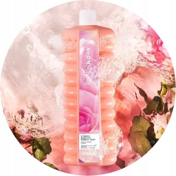 AVON SENSES PŁYN DO KĄPIELI L'AMOUR SUNRISE DAMSKI ZESTAW 3X1000ML + GRATIS Stan opakowania oryginalne