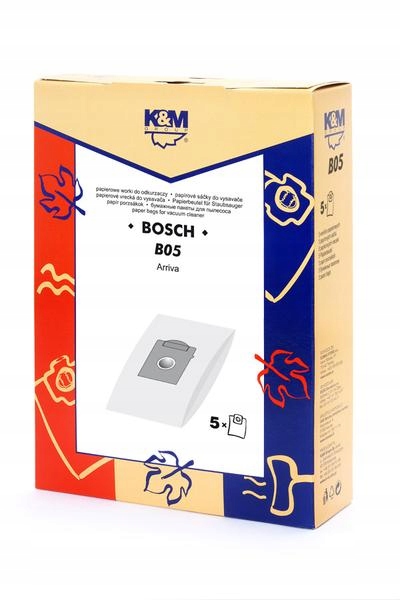 Worki papierowe do odkurzacza Bosch B05 typ K Siemiens 5 szt