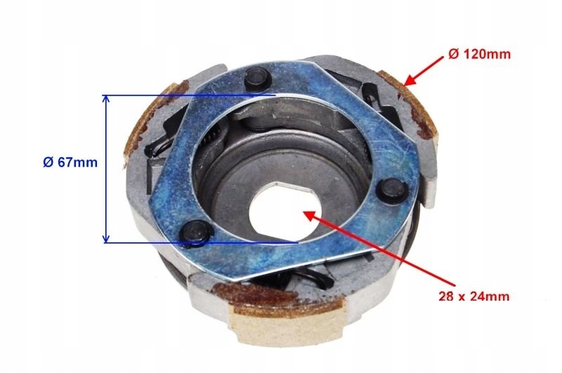 KPL. SZCZĘKI SPRZĘGŁA Quad Diablo Fuxin 150/200cc Producent bez marki