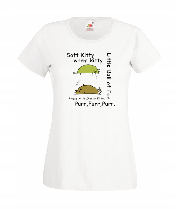 

Xs Koszulka Damska Koty Soft Kitty Śmieszne Wzory