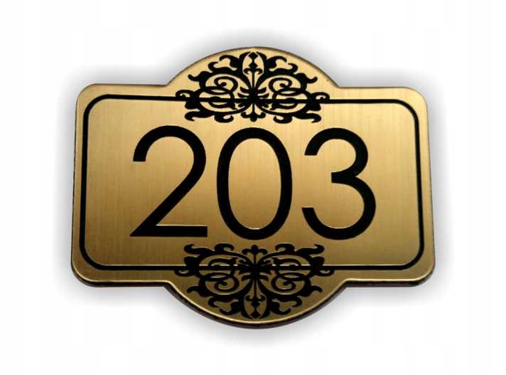 numer NUMEREK NA DRZWI hotel dom klub 70X55mm Marka inna