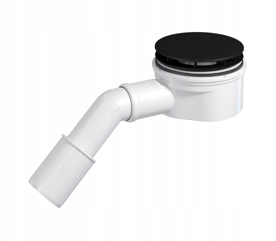 Syfon brodzikowy czarny New Trendy