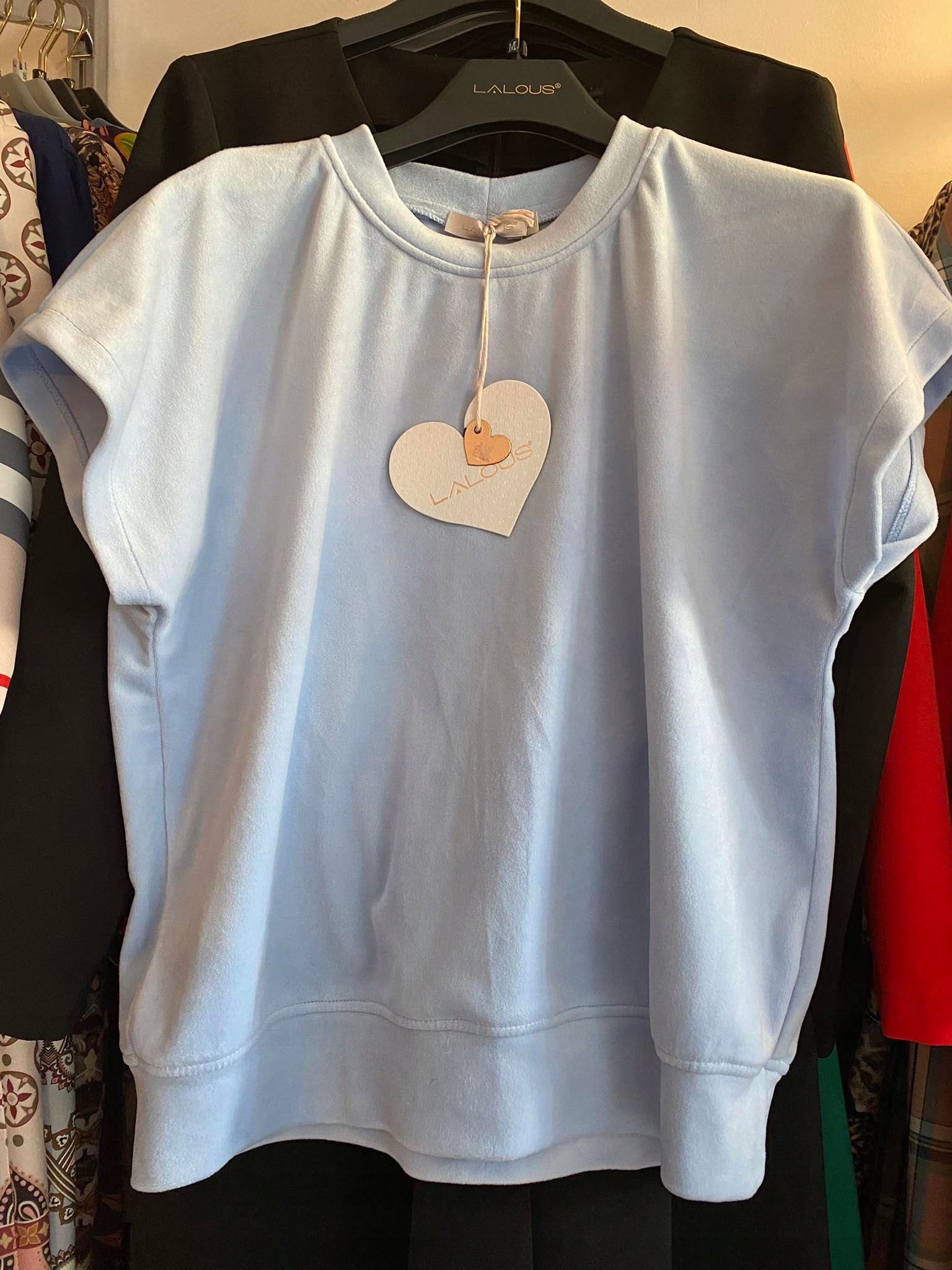 Mikina Velurová Lalous Barva Modrá vel M