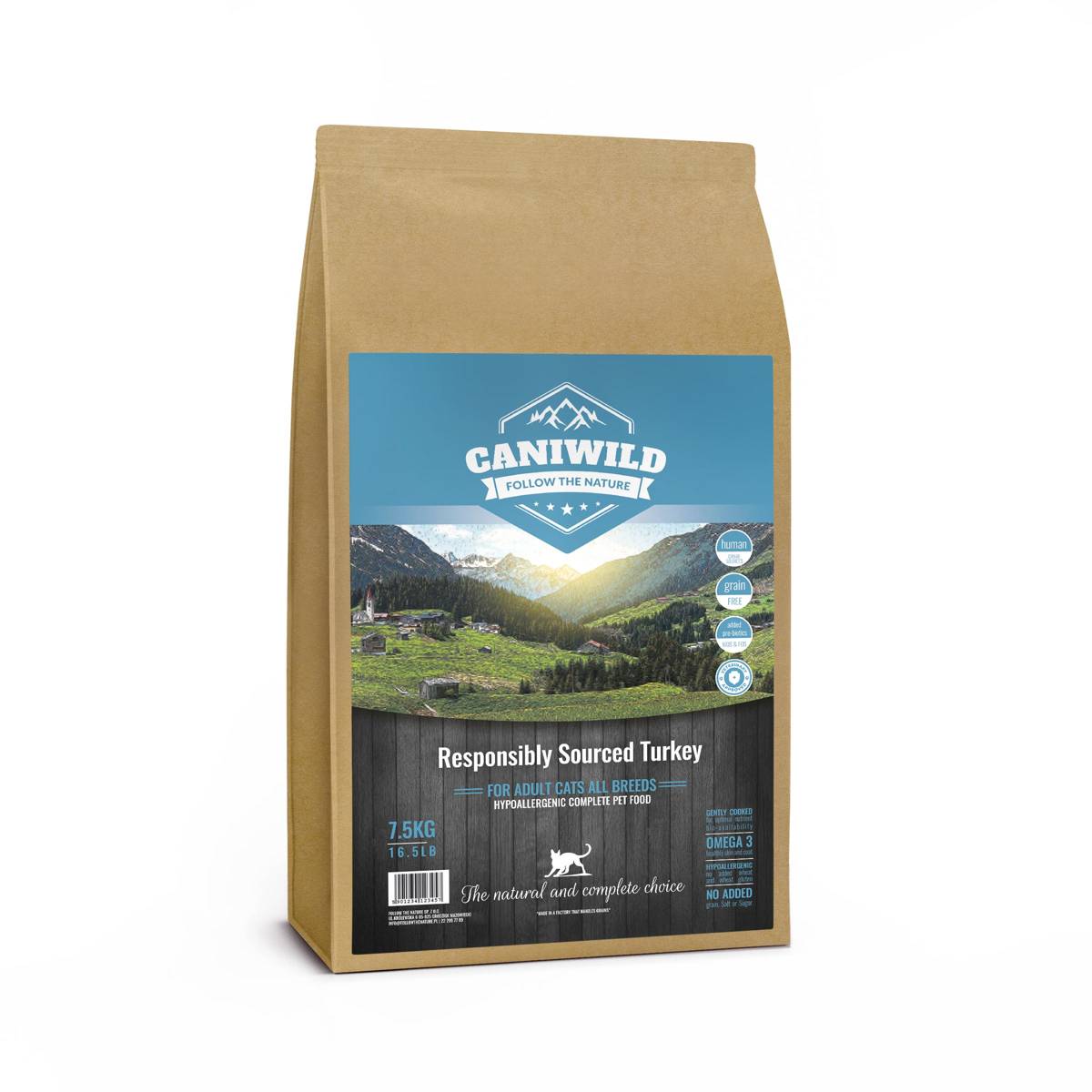 Caniwild Adult & Sterilised Cat Turkey 7,5kg