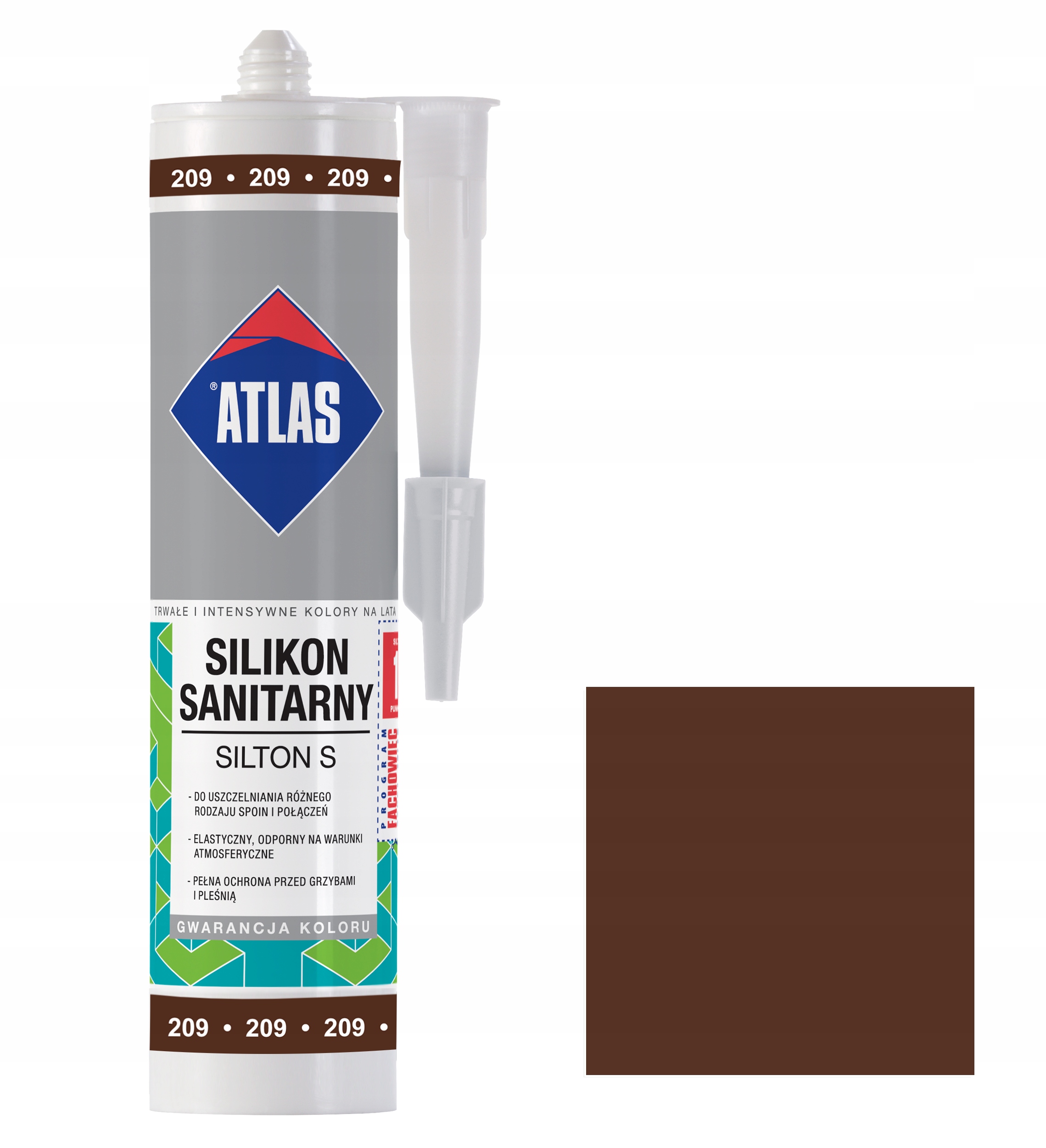 

Atlas Silikon Silton S 209 Kasztanowy 280 ml