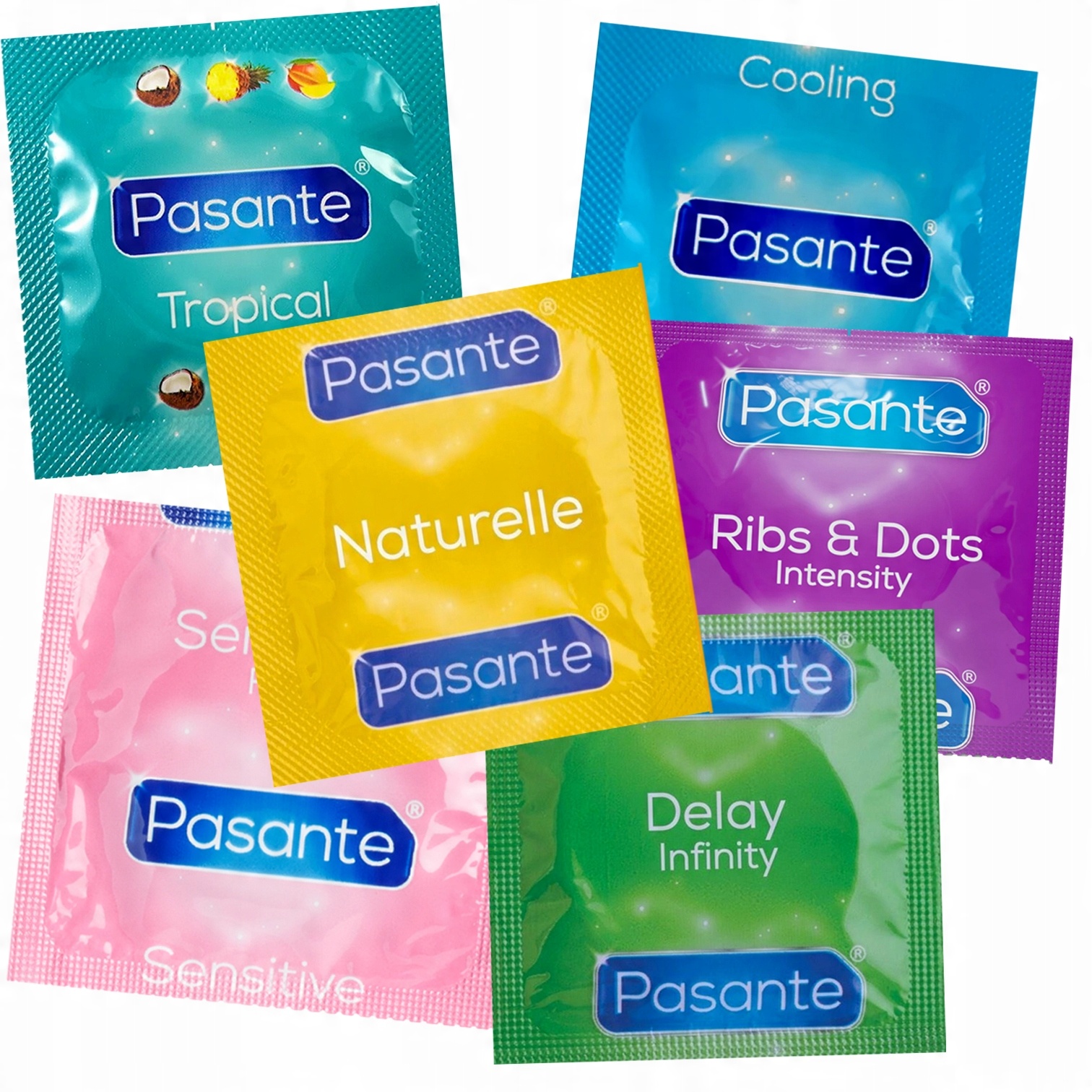 

Prezerwatywy Pasante MIX Potęgujące Doznania 6