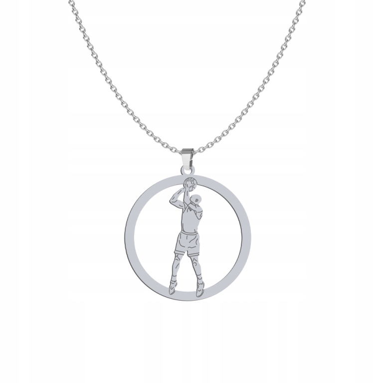 

Srebrny Naszyjnik Koszykówka Grawer