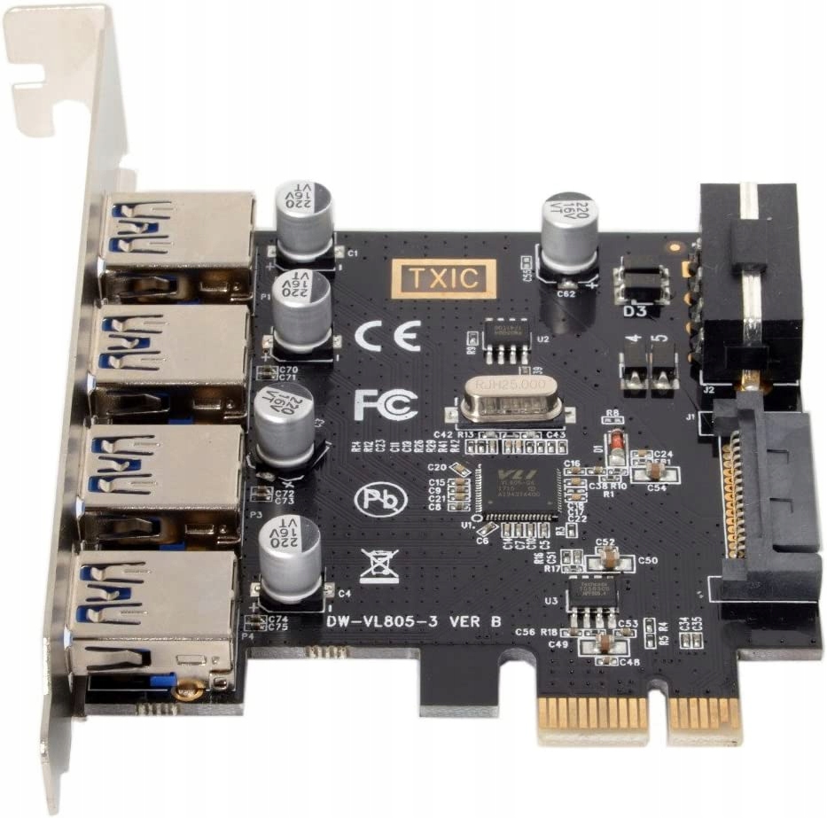 4 Porty Karta Rozszerzeń Pci U3-038 3.0 Hub GEN2