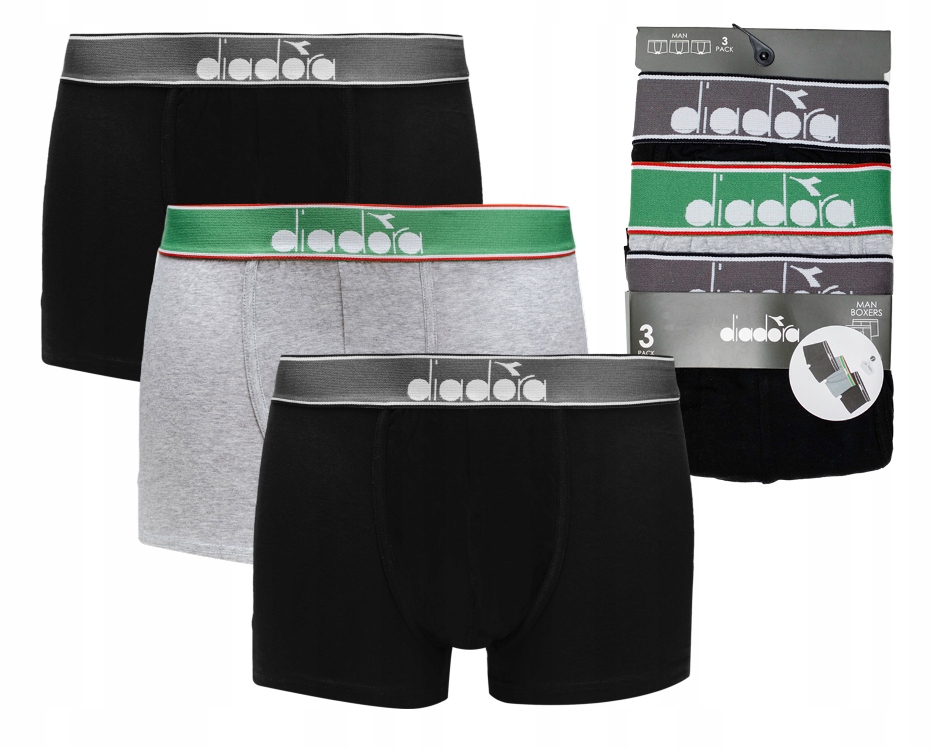 

Bokserki męskie majtki Diadora bawełna 3PAK r. XXL