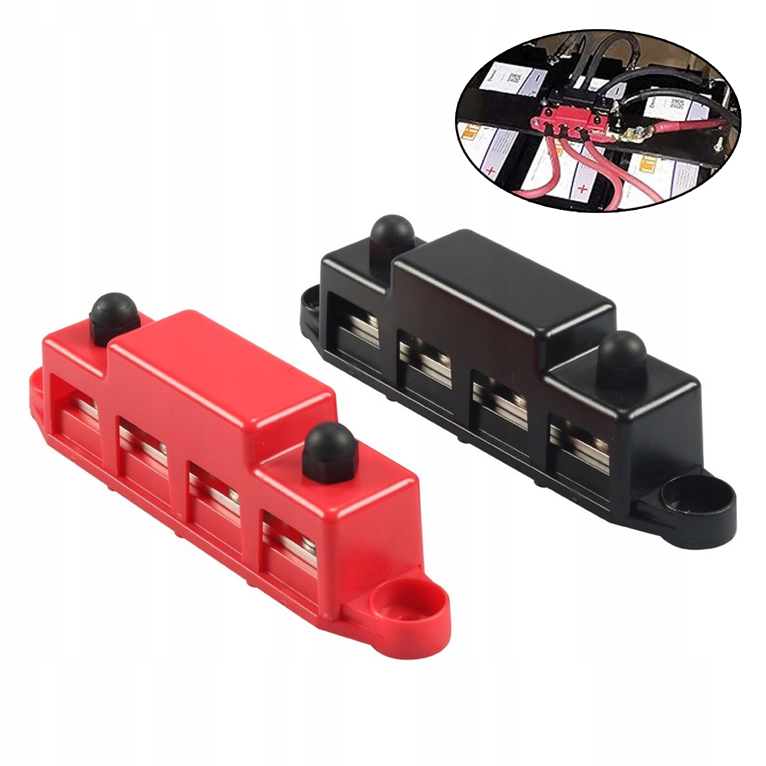 2X 300A Blok Dystrybucji Zasilania Szyna Zbiorcza M8 Listwa Masy Busbar M10