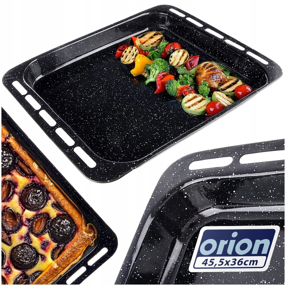 Smaltovaný plech na pečení 45,5 x 32,5 x 5 cm Orion do trouby