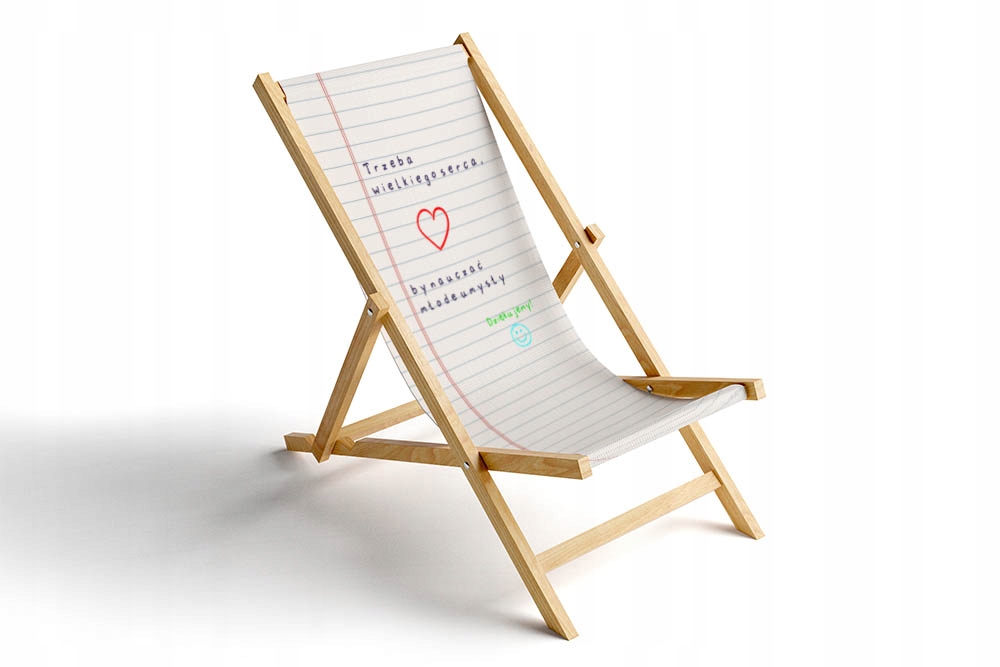 Dřevěné Lehátko jako dárek ke Dni učitelů do školy Velké srdce