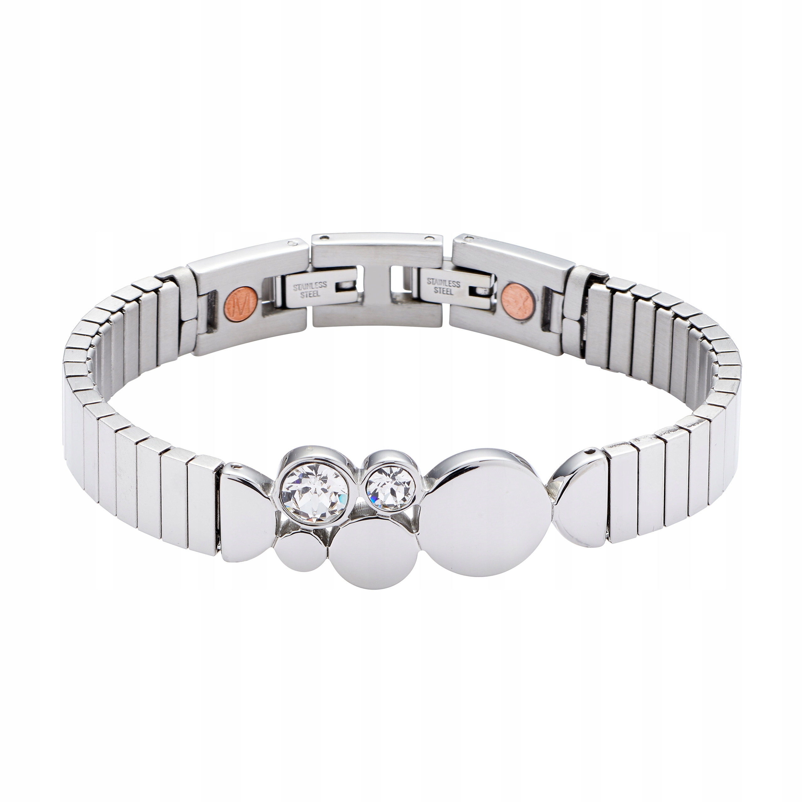 Magnetický náramek Křišťál Swarovski Ocel Měděná
