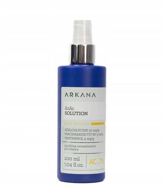 Arkana AzAc Solution, Oczyszczający Tonik, Skóra Tłusta, Trądzikowa, 200ml