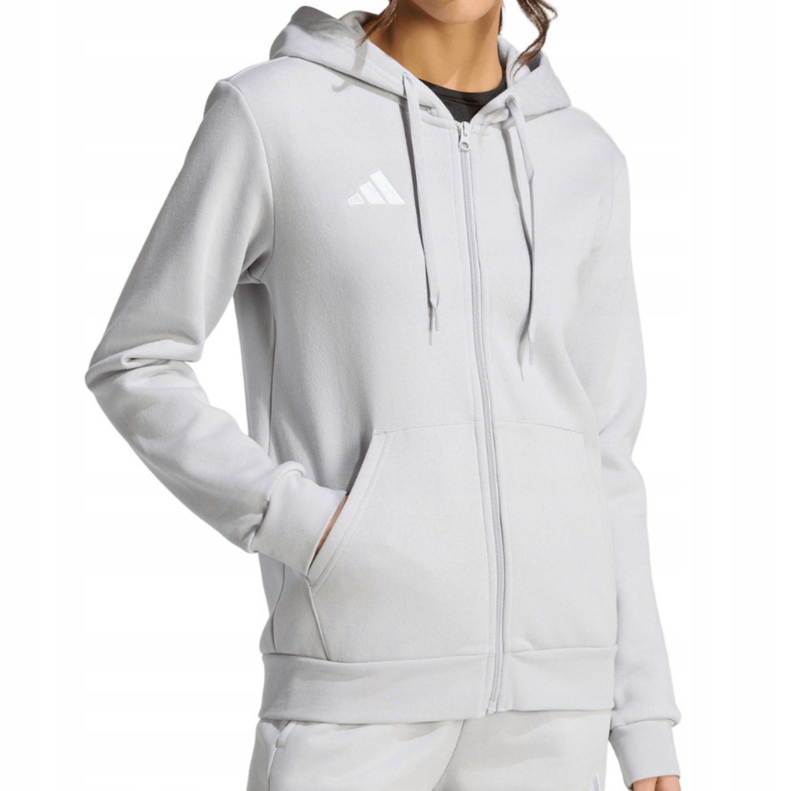 Adidas Dámská Mládežnická Bavlněná Rozepínací Mikina S Kapucí KF5936