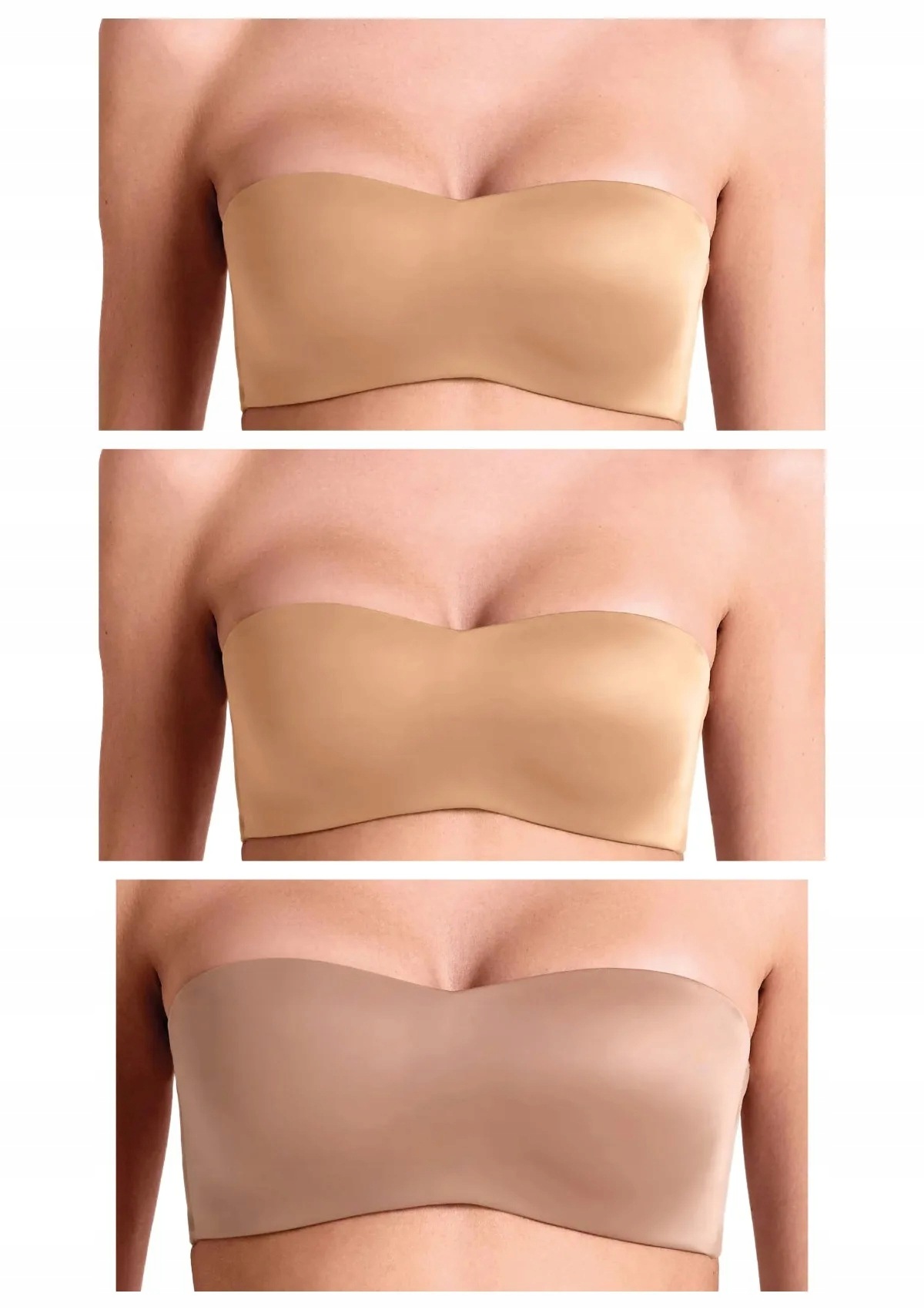 Lormar Feel Ultrashine podprsenka 3 ks 2x zlatá hnědá S