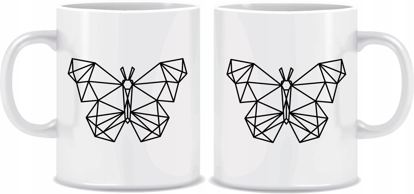 

Kubek Motyl Geometryczny 330ml + kartonik