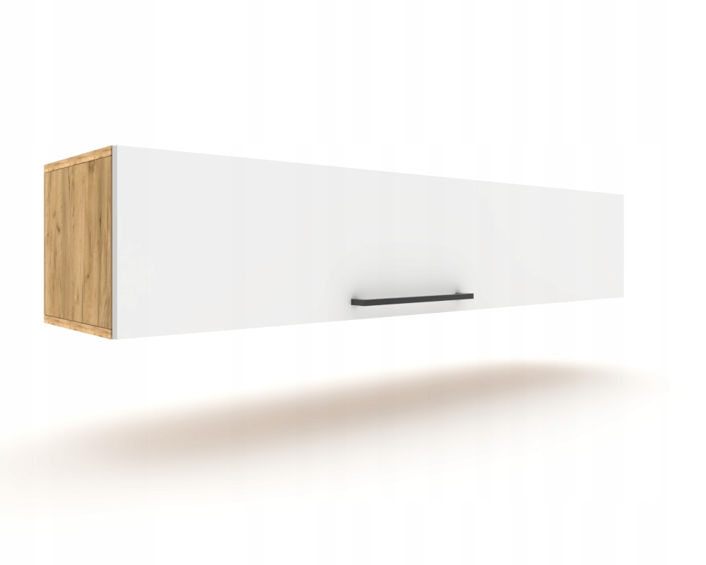 Závěsná horizontální skříňka Rtv Komoda Simply Up Craft Bílá Matná