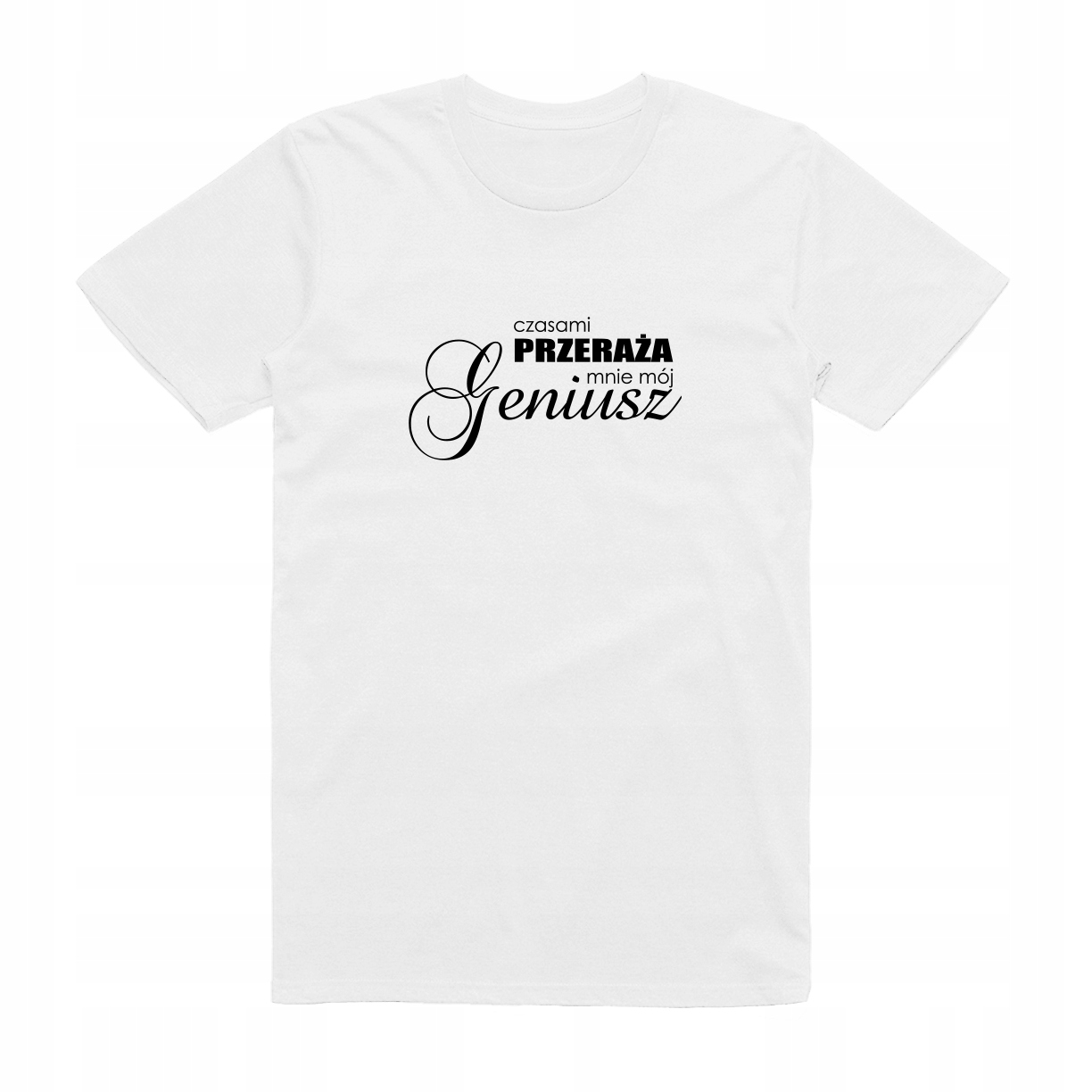 

L - Koszulka T-shirt Geniusz Śmieszna Prezent