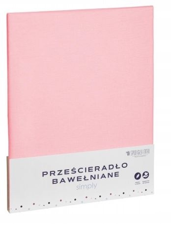 

Prześcieradło Bawełna 160X200 Pudrowy Róż