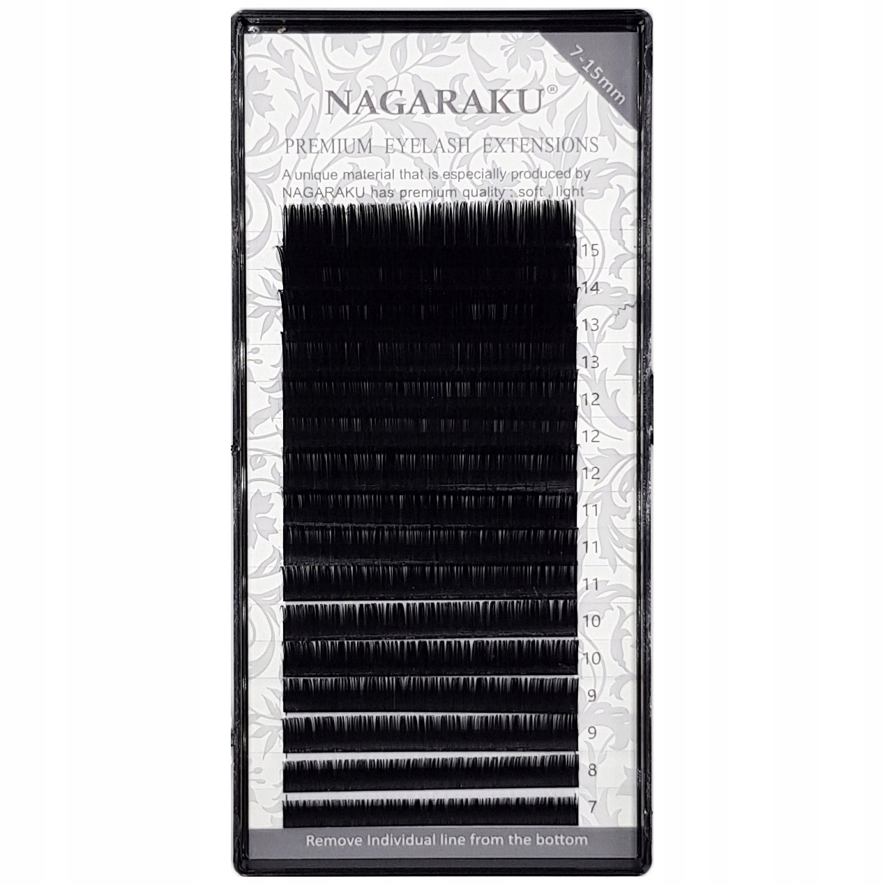 Rzęsy Nagaraku Mink Premium C 0.12 MIX 16 pasków