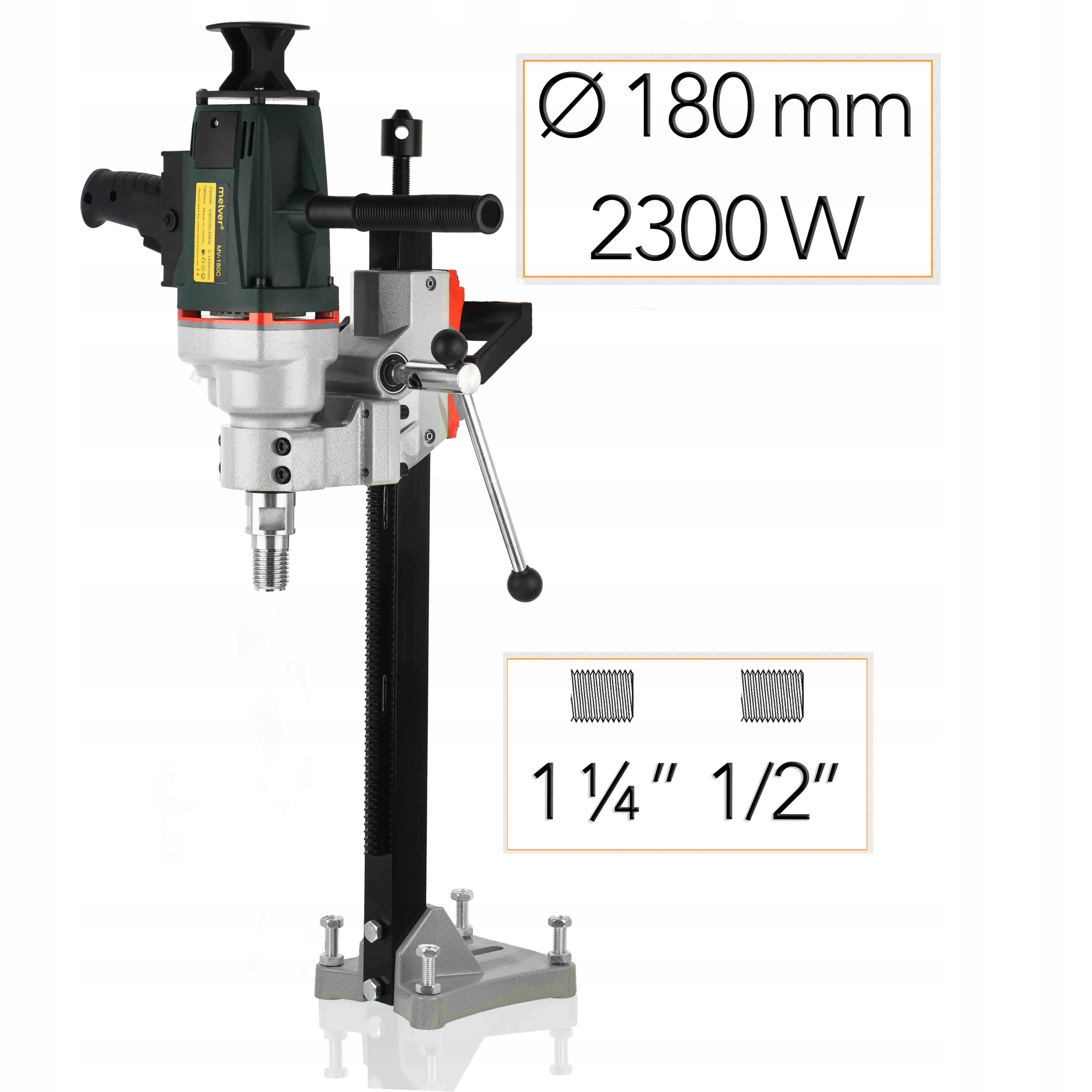 Wiertnica do betonu 180mm Hydronetka Kotwa Zastosowanie do betonu