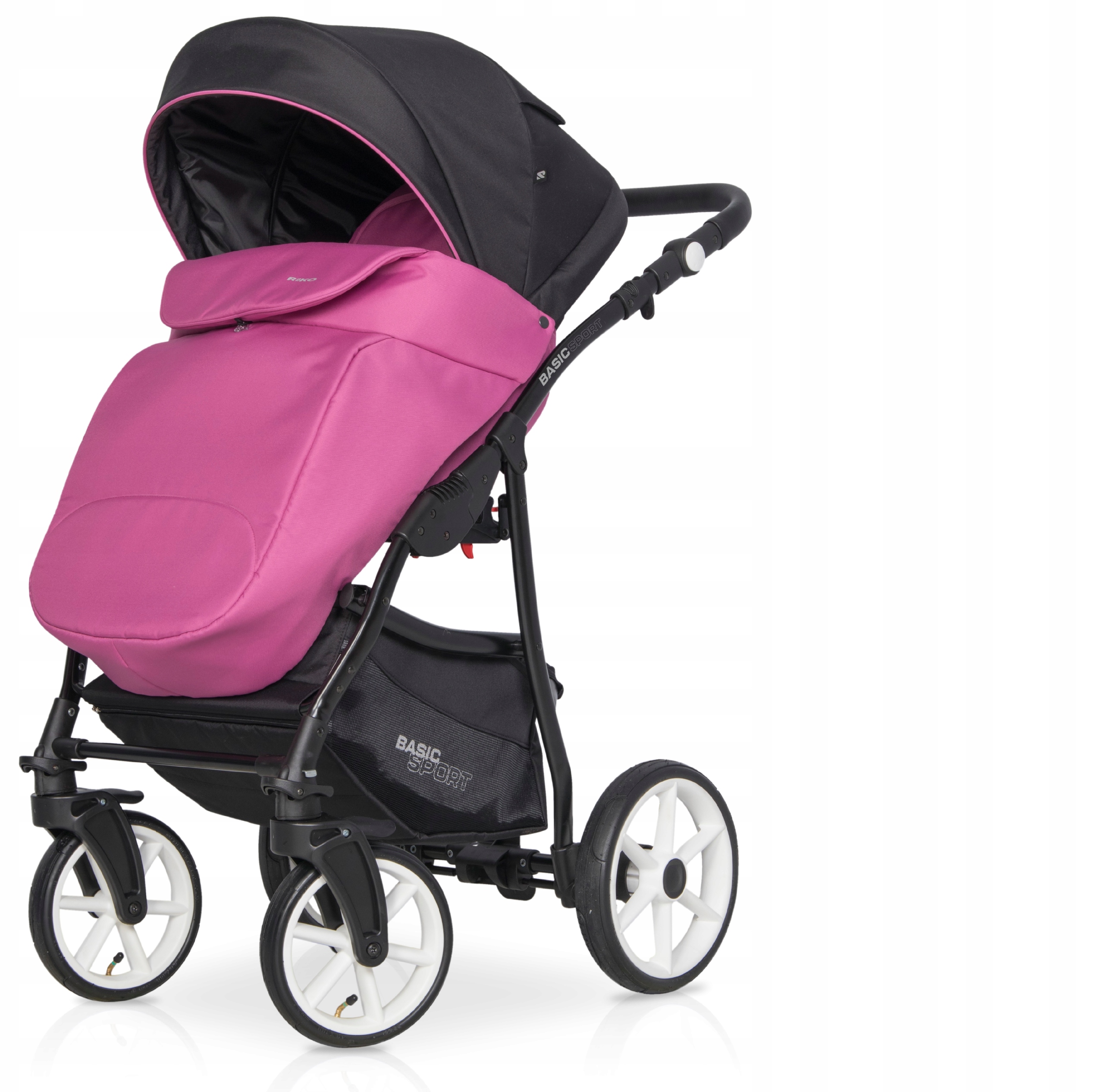 WÓZEK 2w1 GONDOLA SPACER Riko BASIC SPORT MAGENTA Marka RIKO