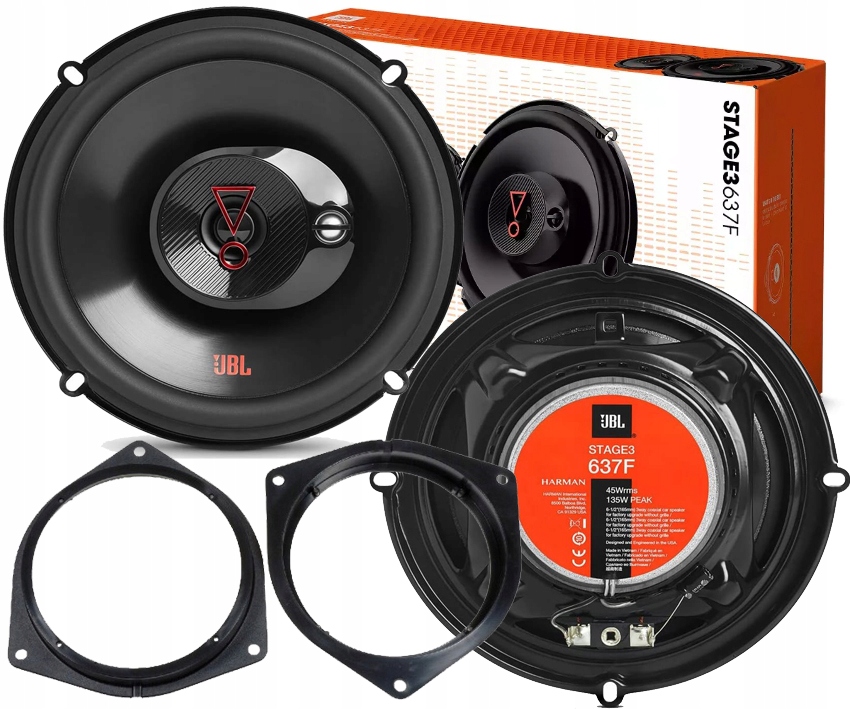 JBL STAGE3 637 GŁOŚNIKI 3DROŻNE TOYOTA AVENSIS COROLLA AURIS RAV4 PRIUS MR2