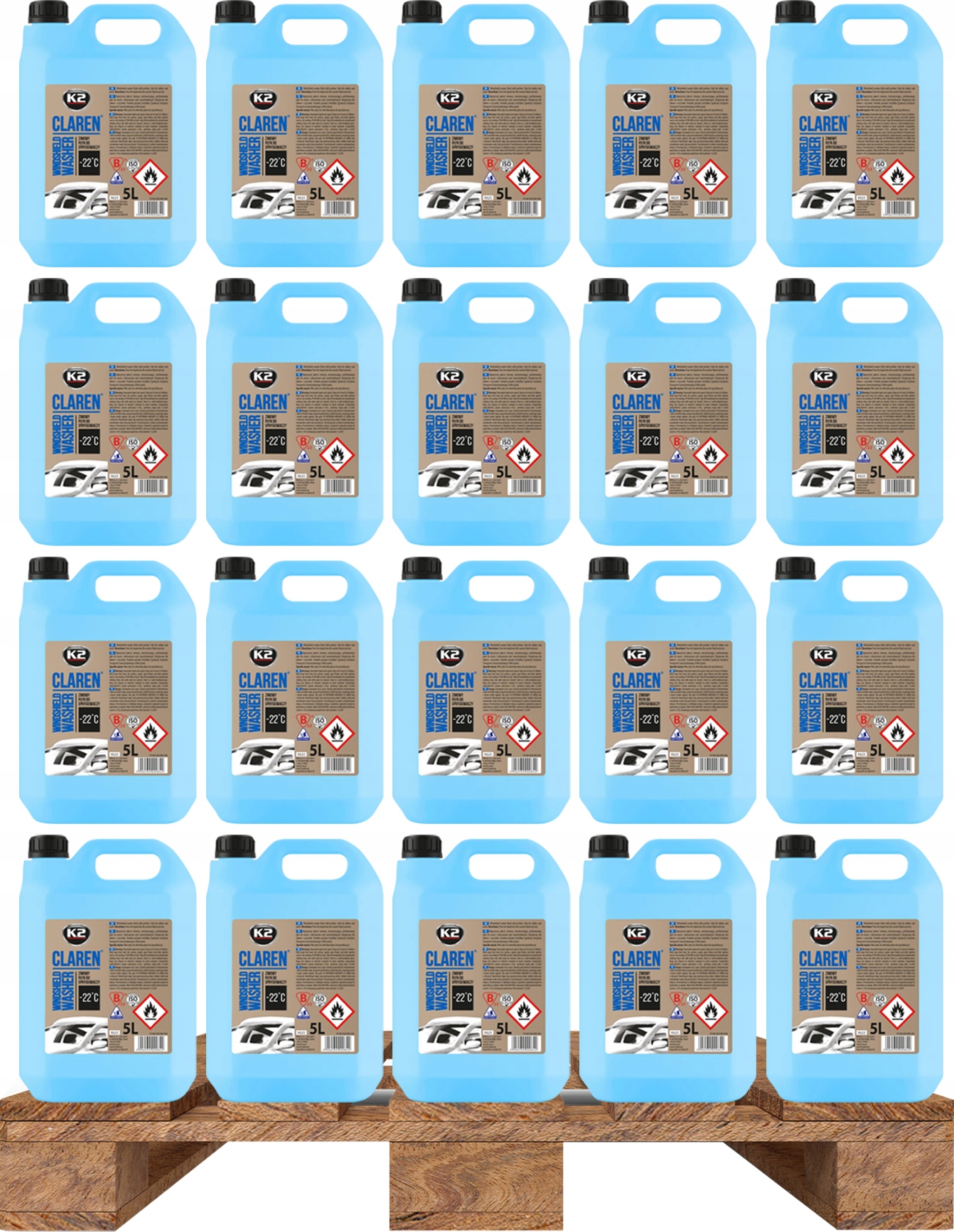 K2 ZIMOWY PŁYN DO SPRYSKIWACZY -22 5Lx108 PALETA