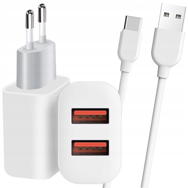 Ładowarka z kablem USB typ C do SAMSUNG Galaxy M13 Kolor biały