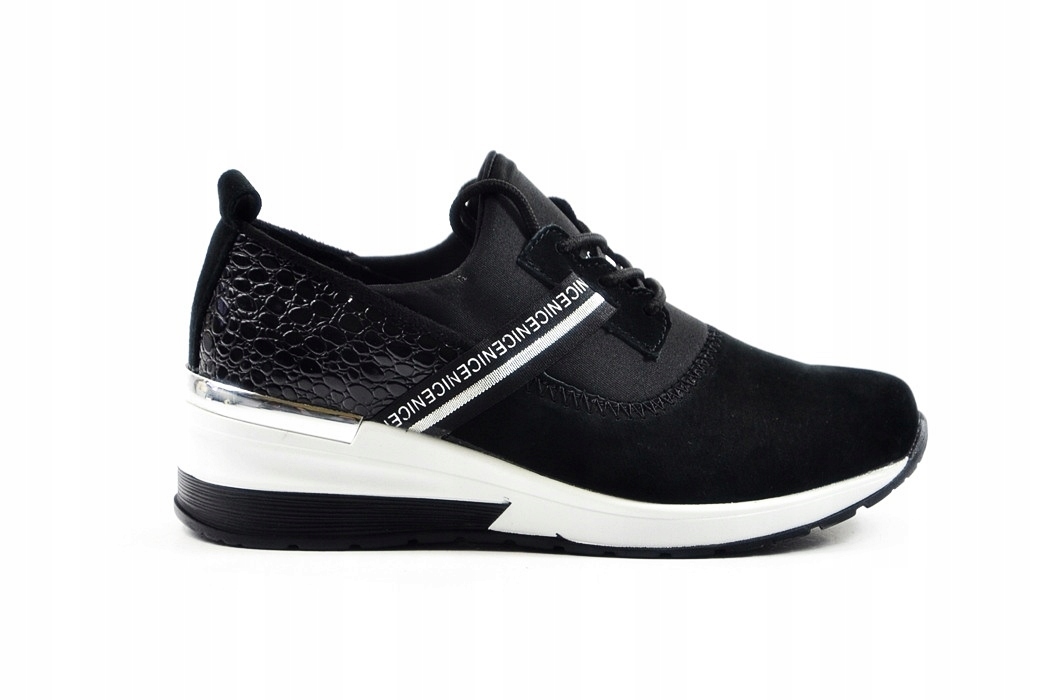 

Półbuty 38 sneakersy Filippo 1388 skóra czarne