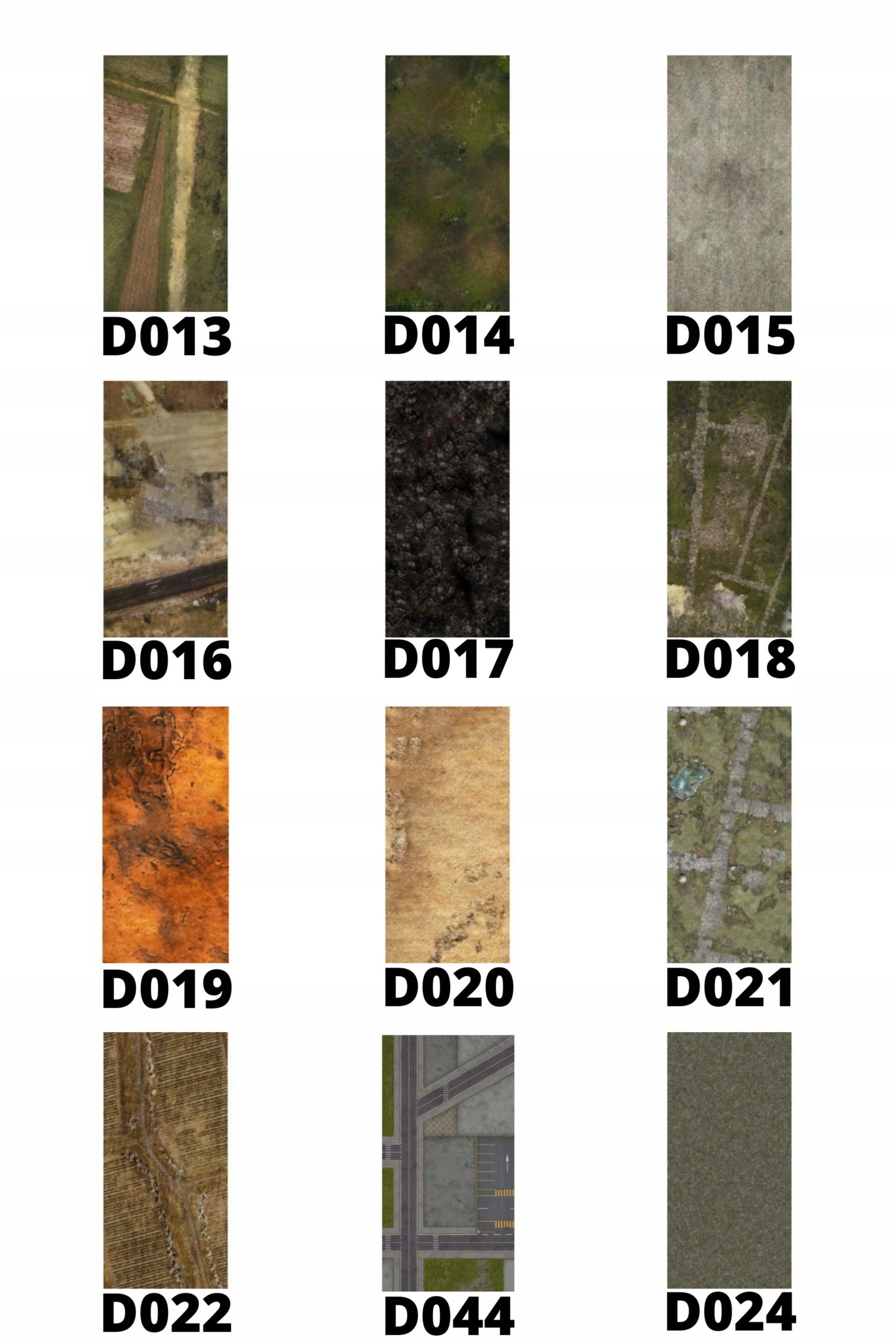 MATA JEDNOSTRONNA GUMOWA RPG 42 WZORY 183X91,5 CM Szerokość 1830 mm
