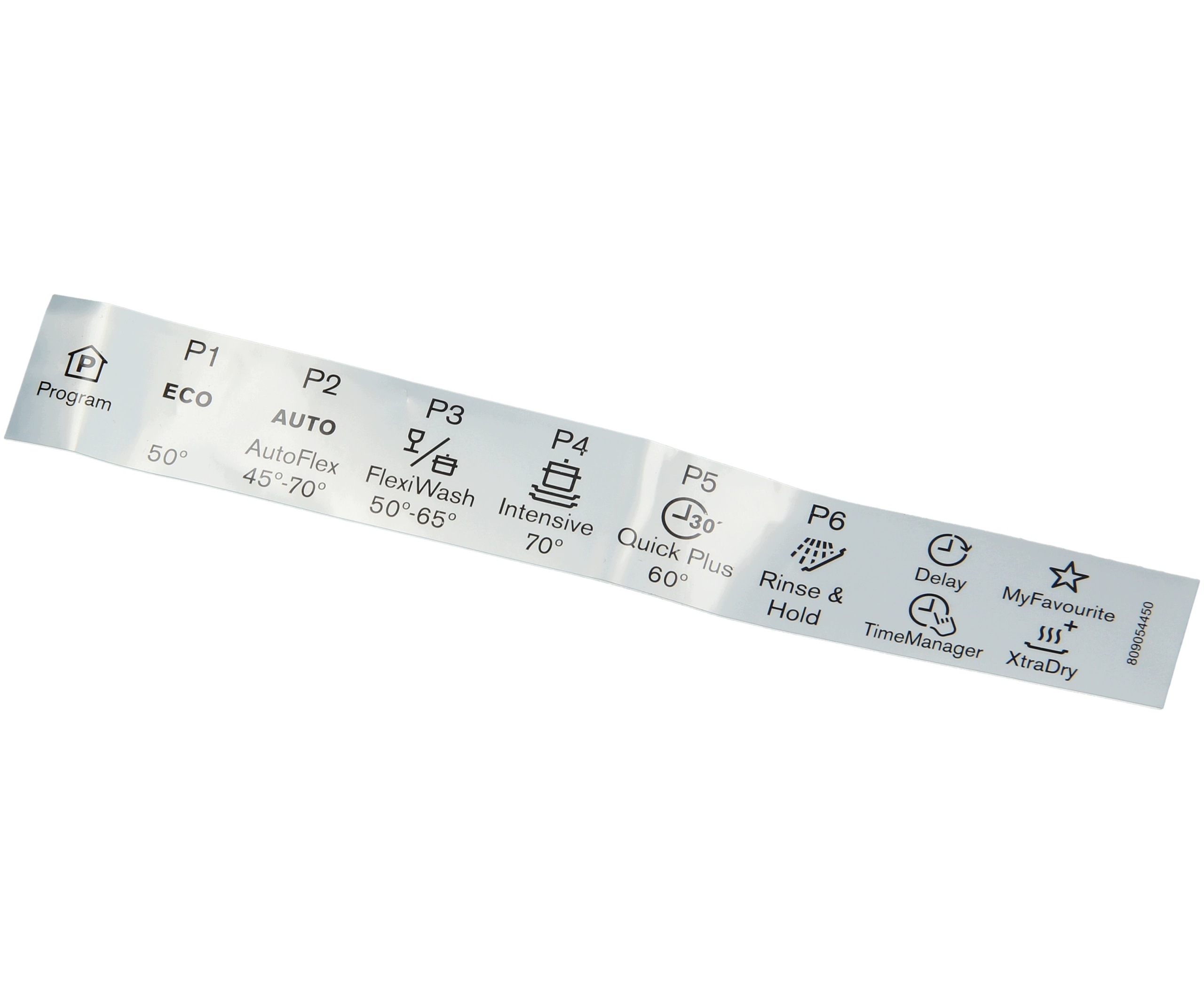 Naklejka programu do zmywarki Electrolux ESL8320RA ESL7320RO ESL7311RA