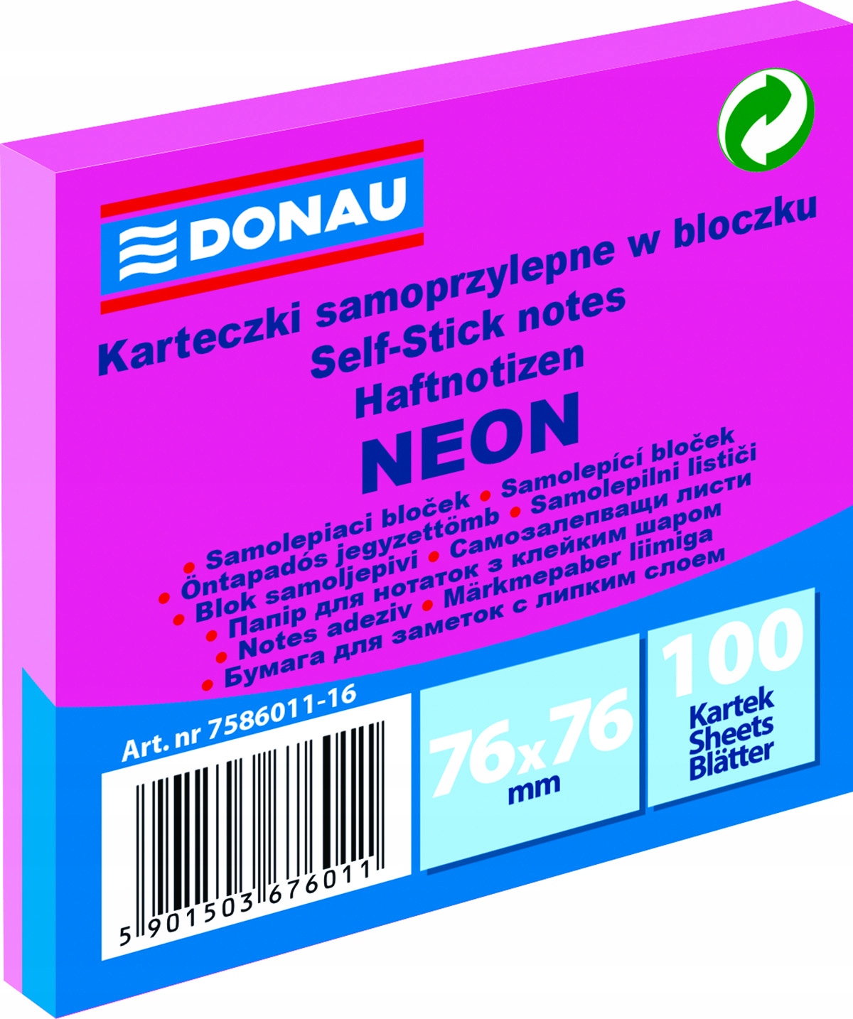 

Notes samop. Donau 76/76 Neon różowy