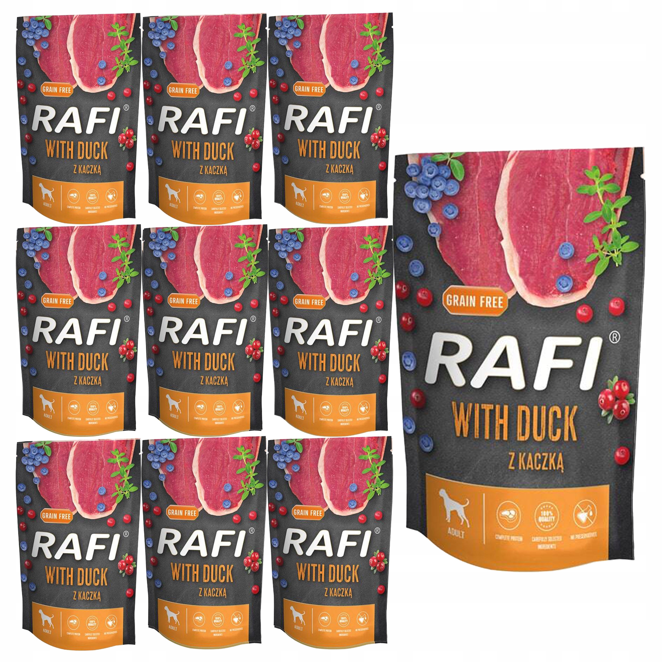 Levně Dolina Noteci Rafi Krmivo pro psy Kachna 10 x 500 g