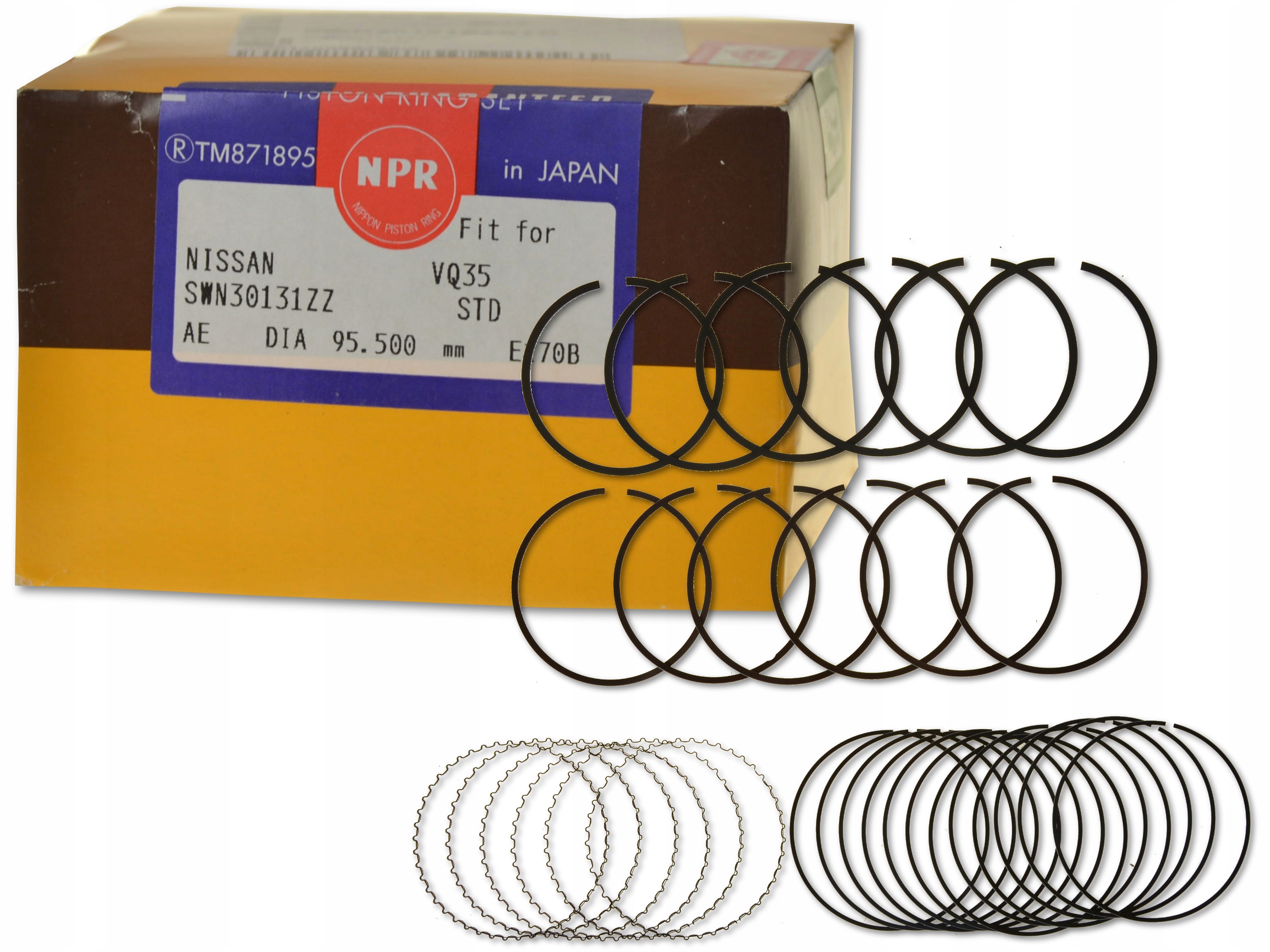 Pístní Kroužky Komplet Nissan 3.5i SWN30131ZZSTD Npr Made In Japan