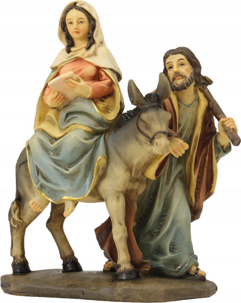 Svatý Josef a Maria hledají Betlém 11 cm
